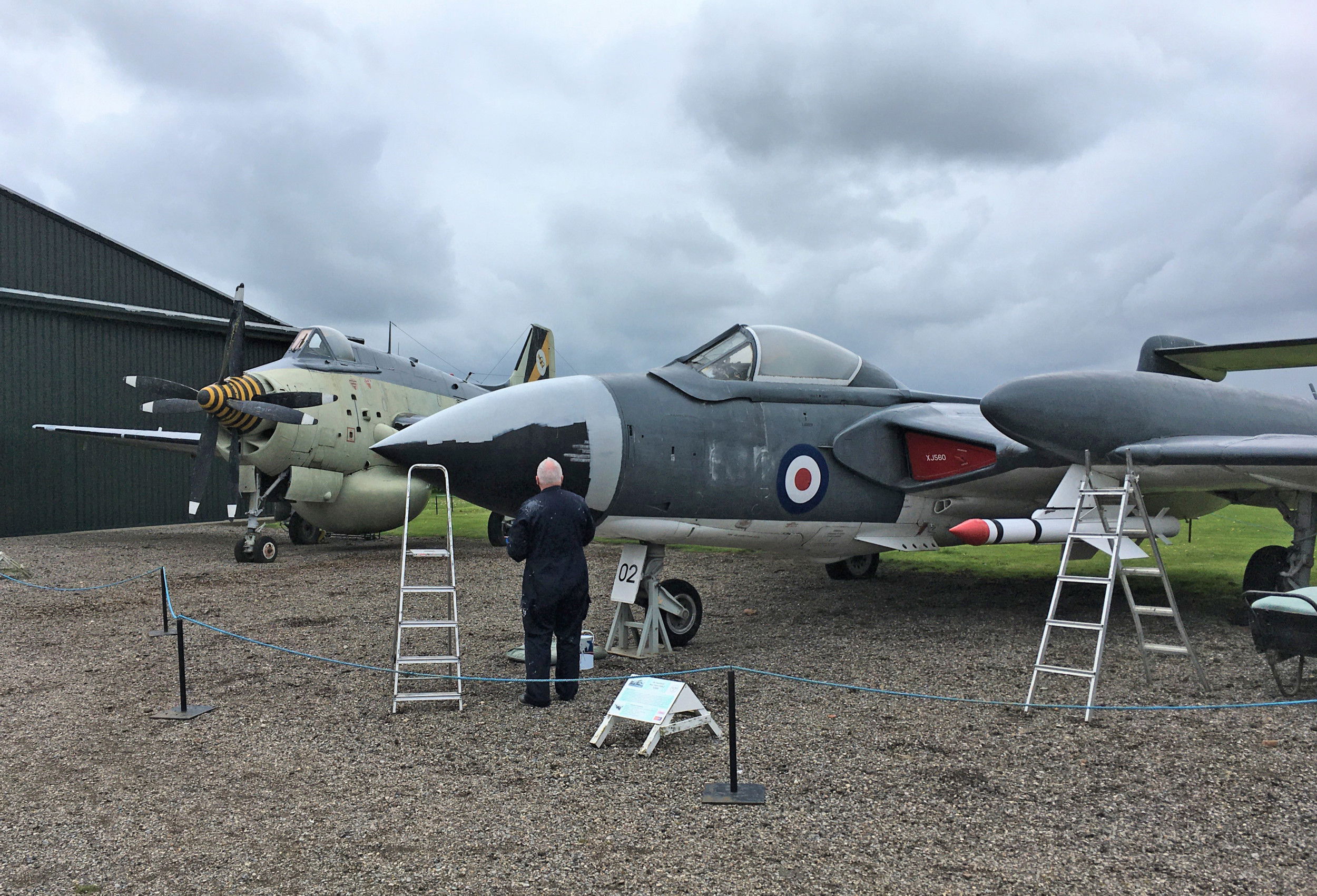 Newark Air Museum embarks on Sea Vixen repaint