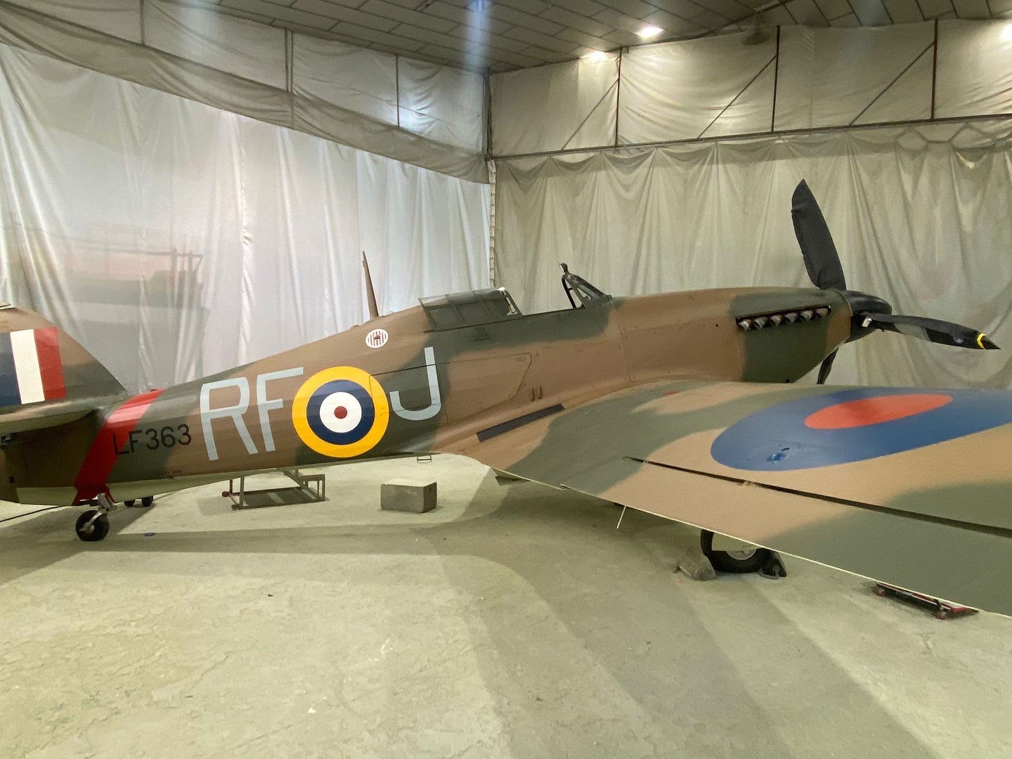 Los nuevos colores del escuadrón 303 del BBMF Hurricane