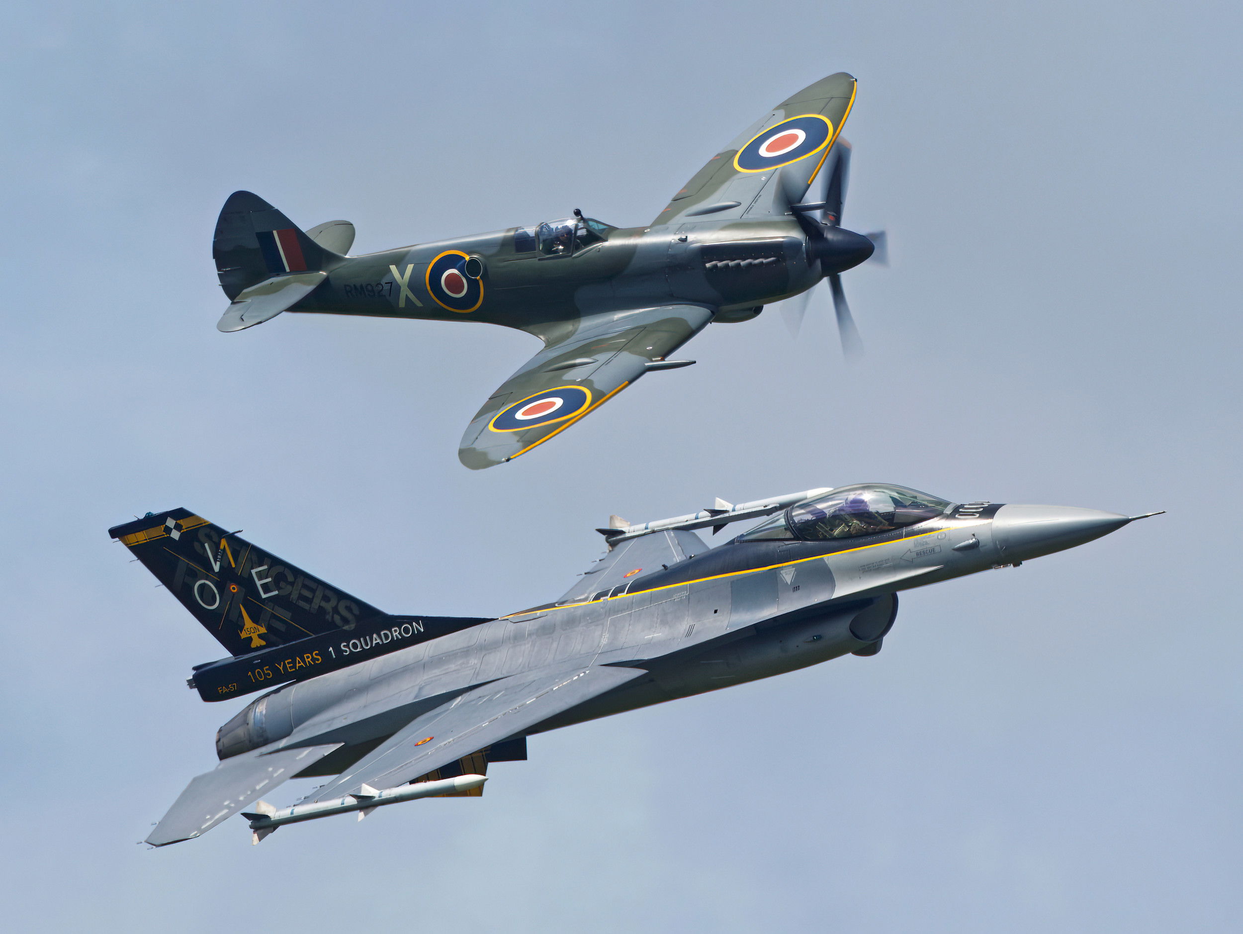Spitfire returns 'home' — and makes show debut