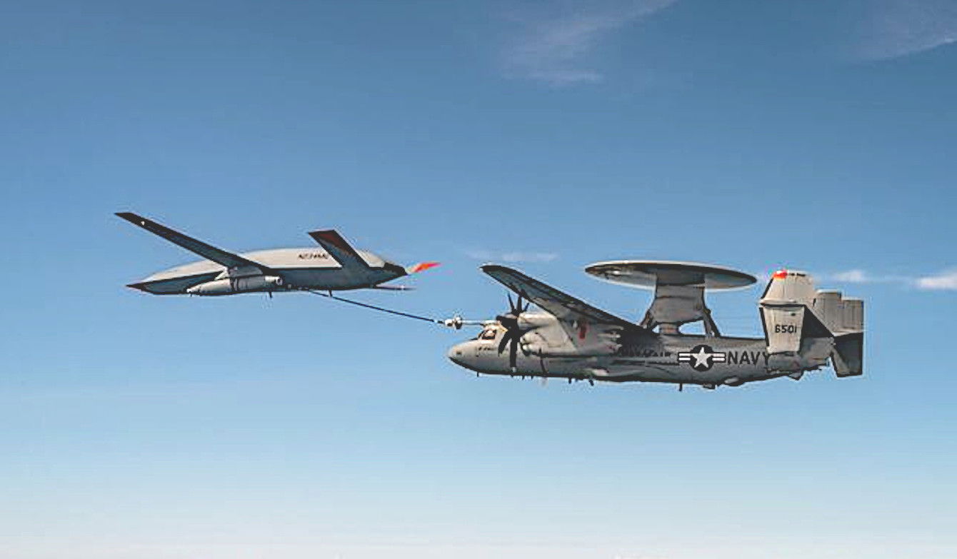 MQ-25A refuels US Navy E-2D for the first time