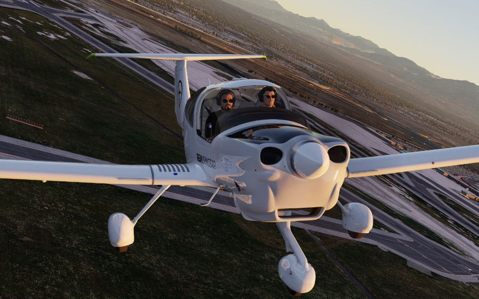 ¡El avión Take Command! DA40NG vuela en X-Plane