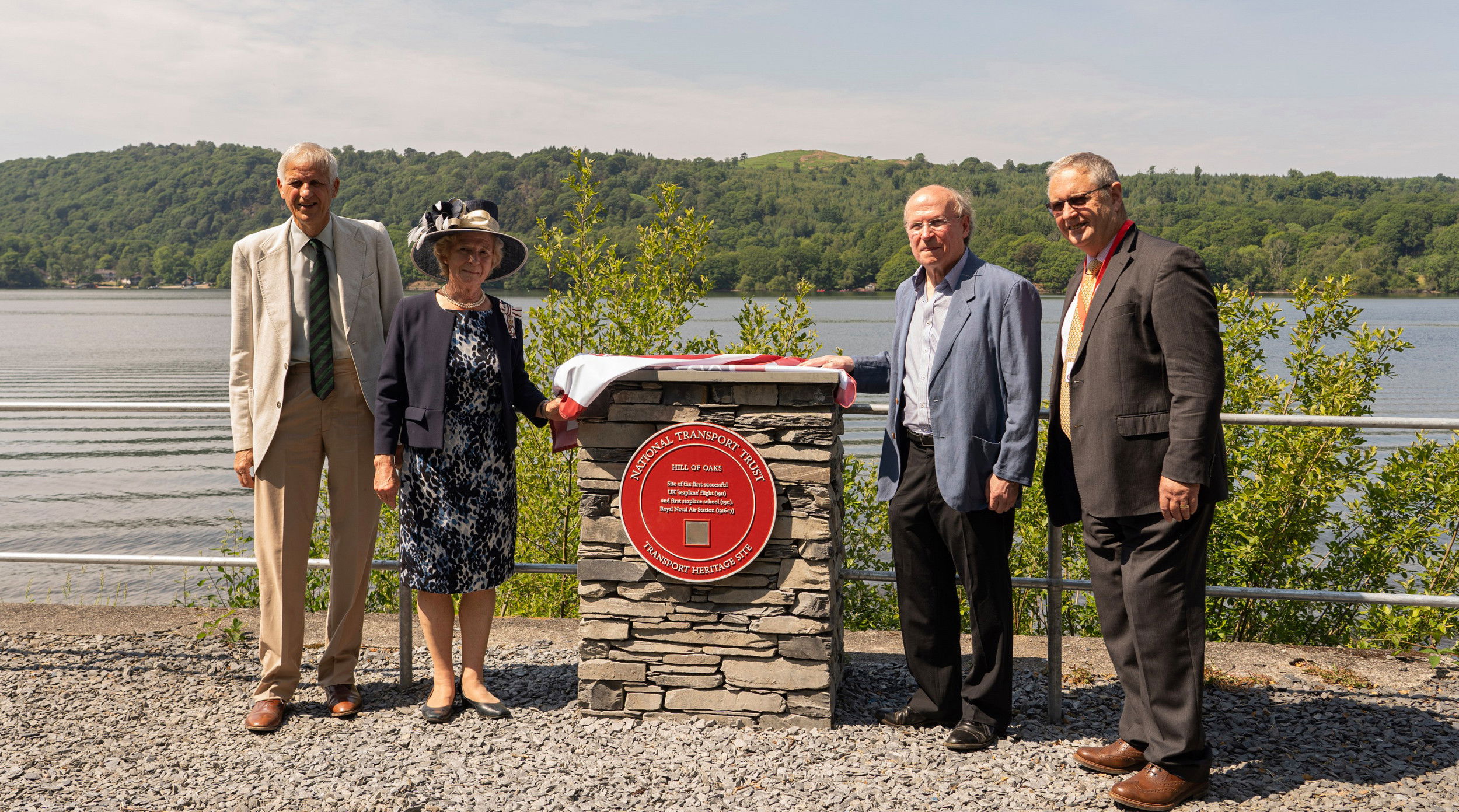 Plaque unveiled in honour of Waterbird flight location
