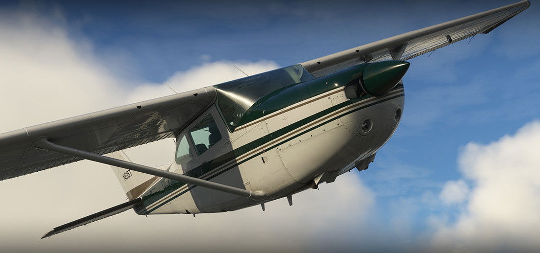 Cessna 182RG takes flight in MSFS