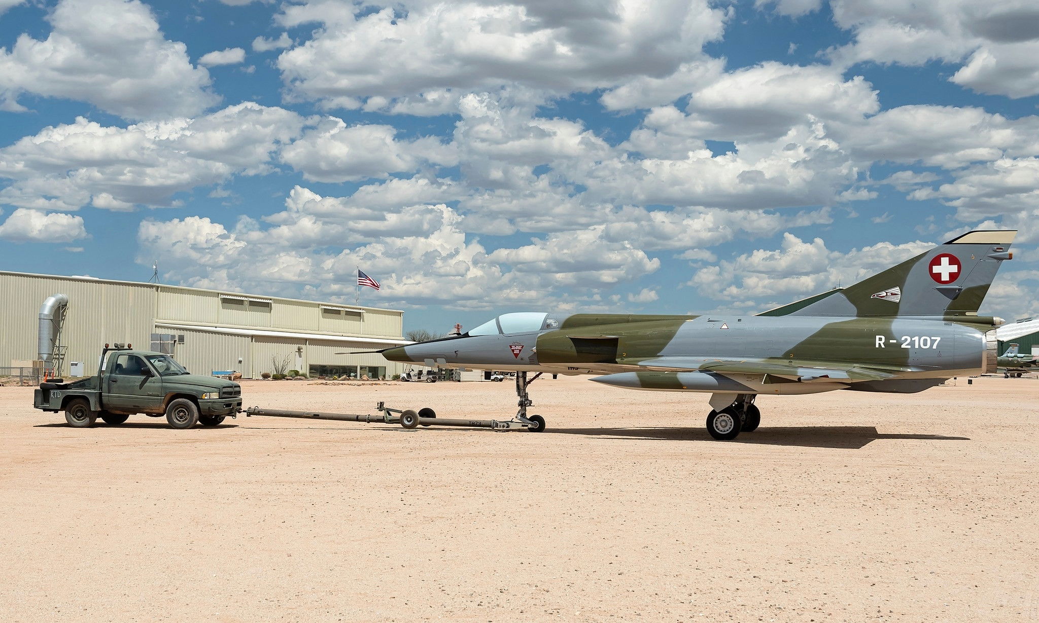Swiss Dassault Mirage unveiled at Pima