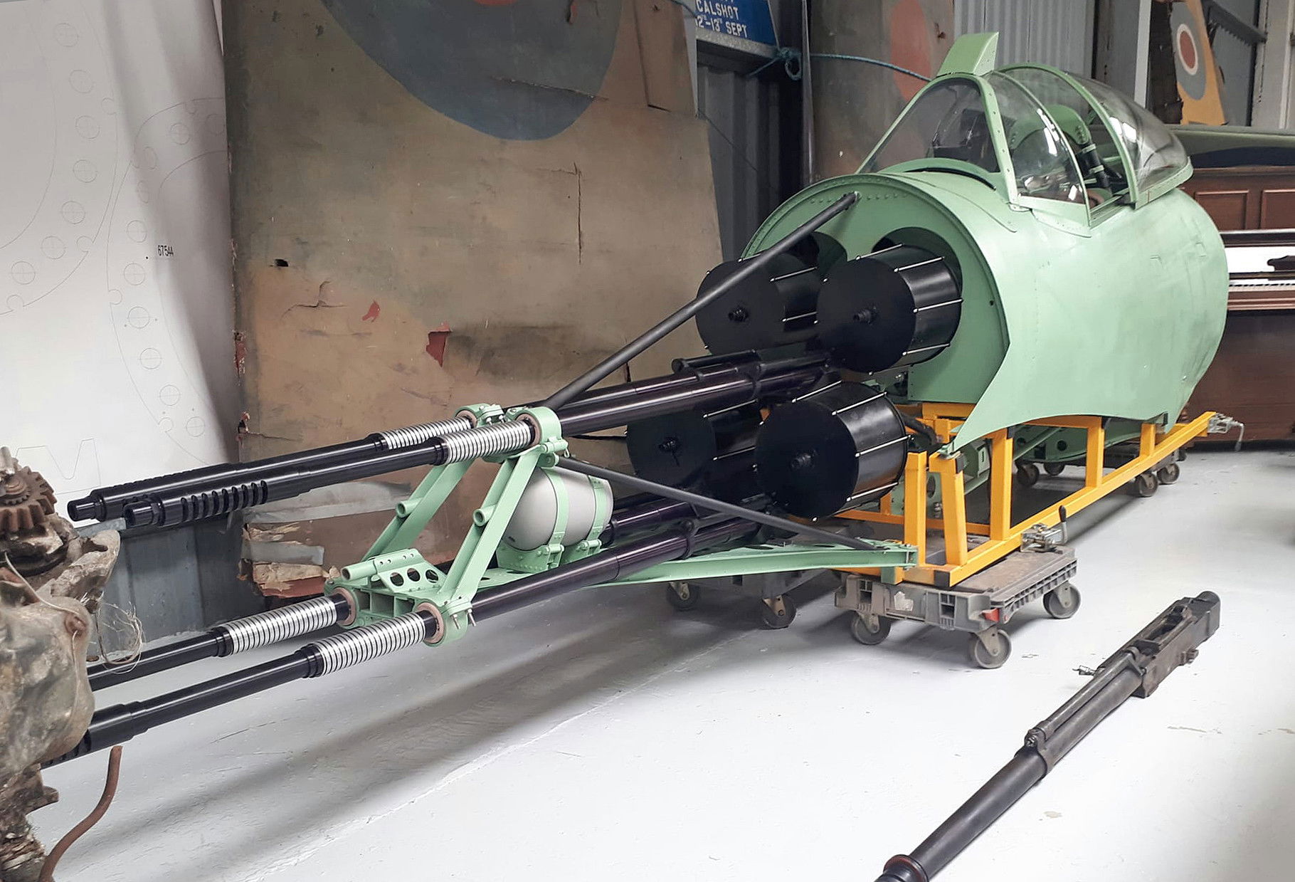 Whirlwind fighter cockpit arrives at Hawkinge