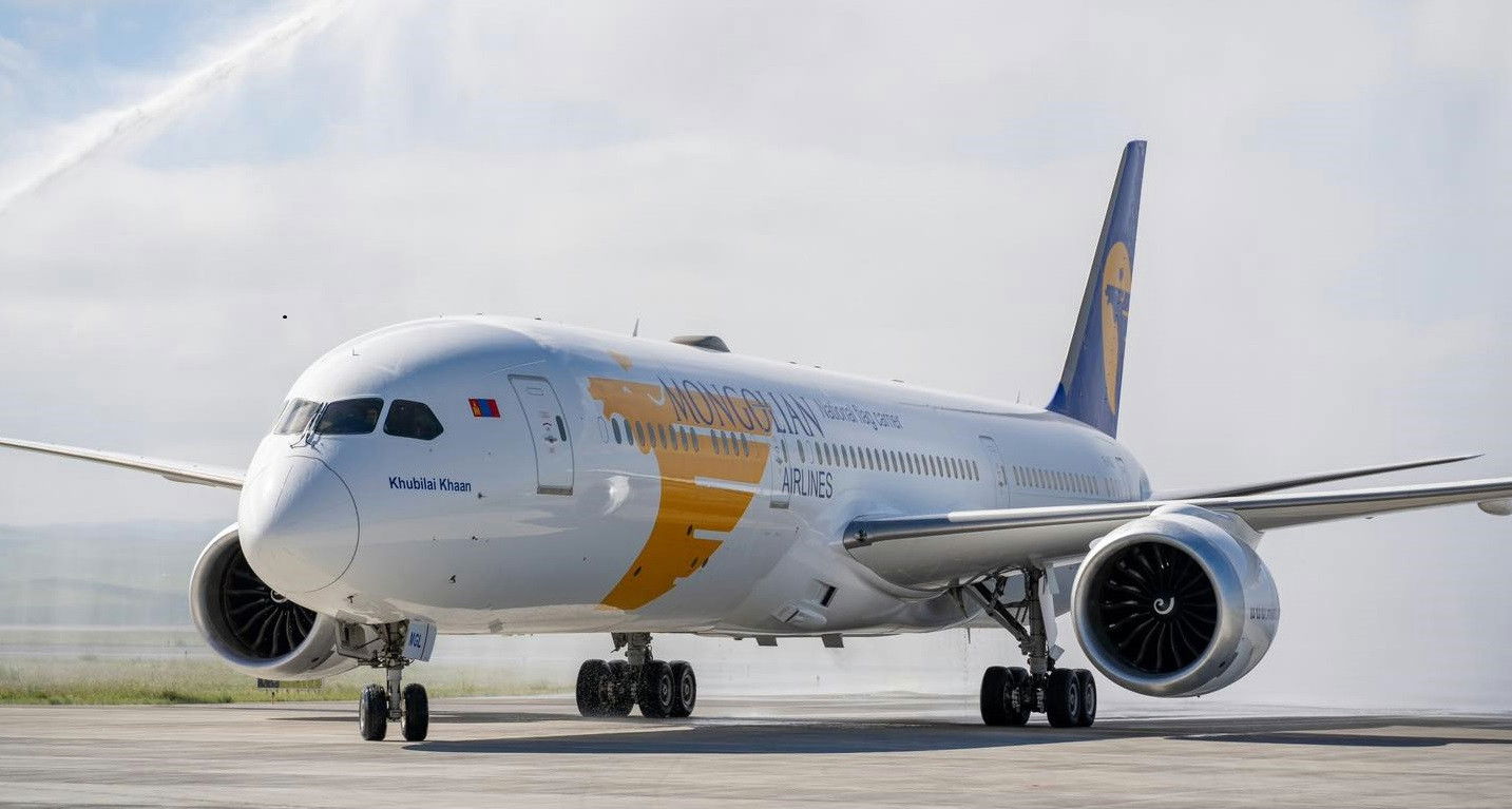 MIAT Mongolian Airlines accepts maiden Boeing 787 Dreamliner