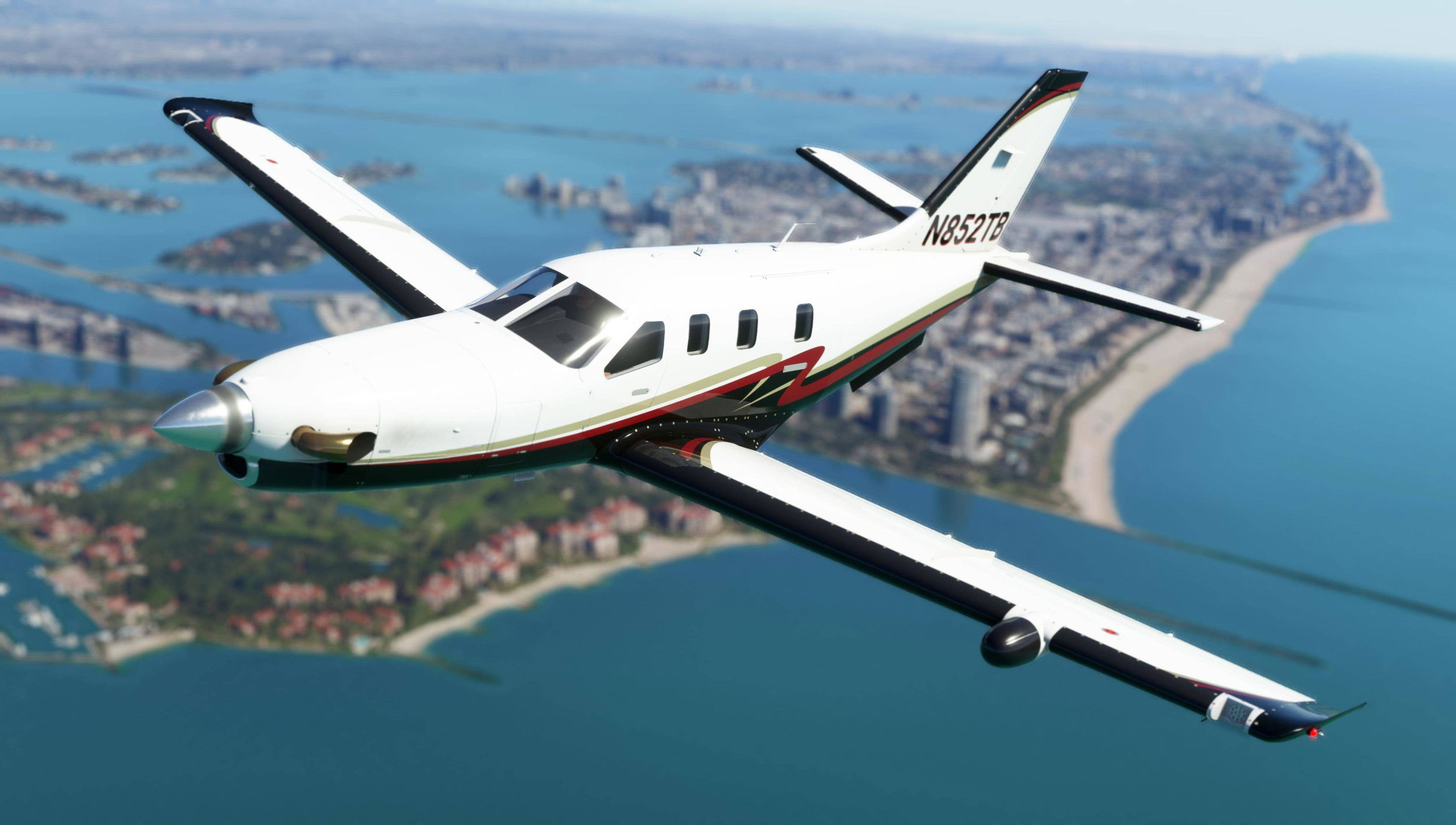 Black Square TBM 850 on final