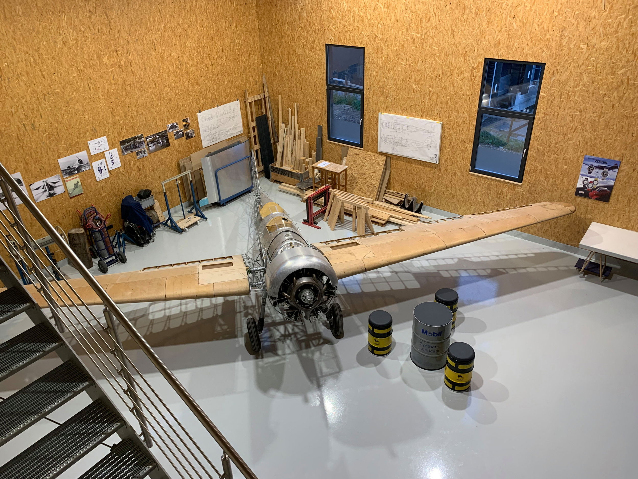 El proyecto de reconstrucción del Messerschmitt visita una exposición