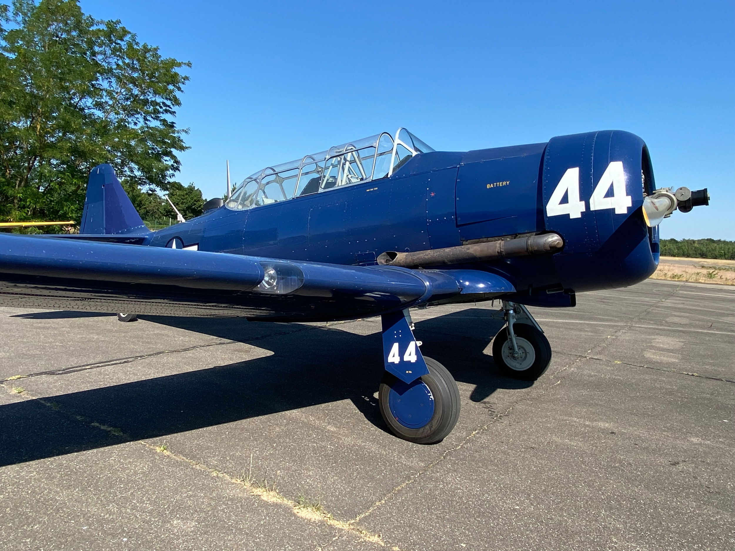 Former Italian Harvard flies in France