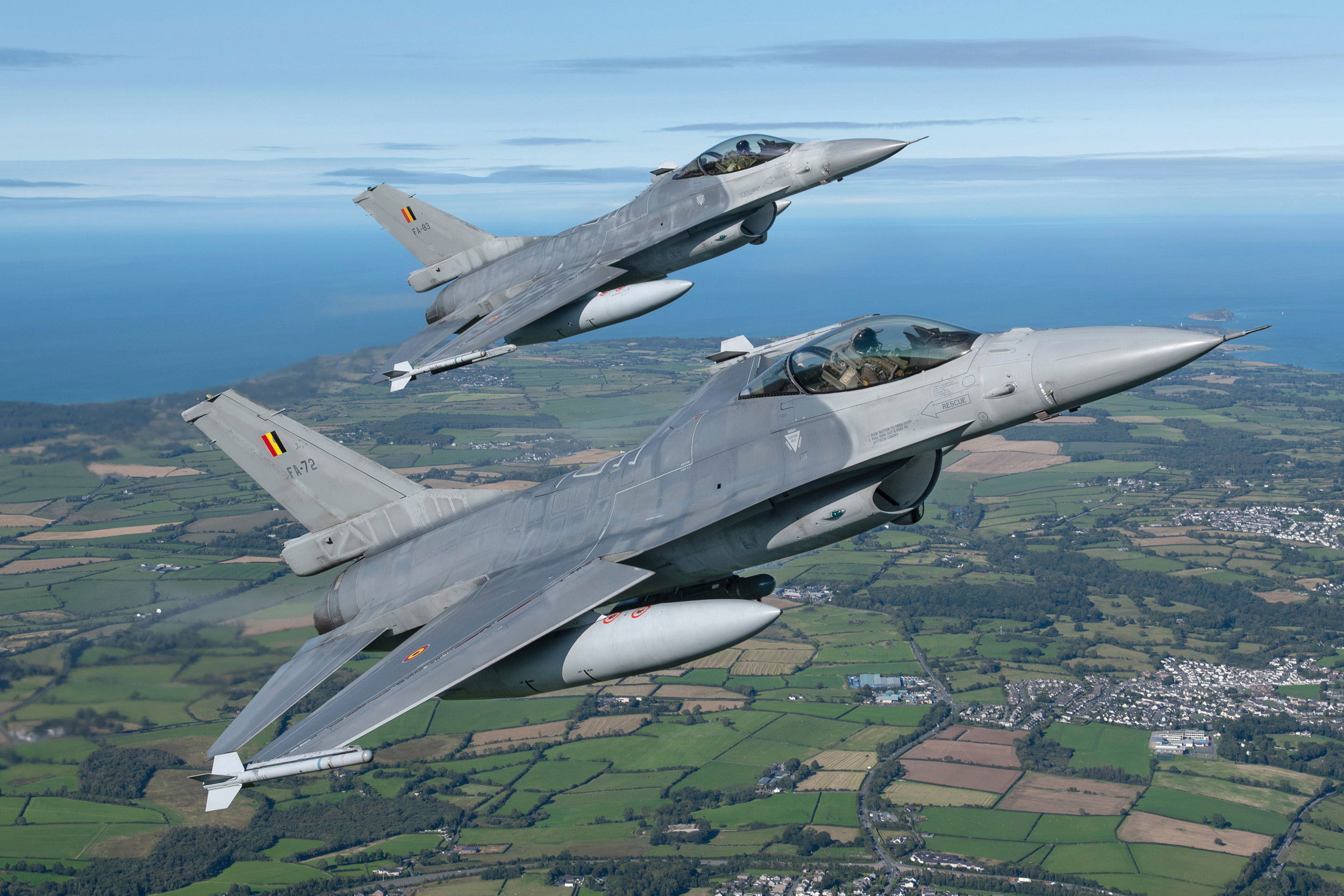 Bélgica acepta enviar F-16 a Ucrania a partir de 2025