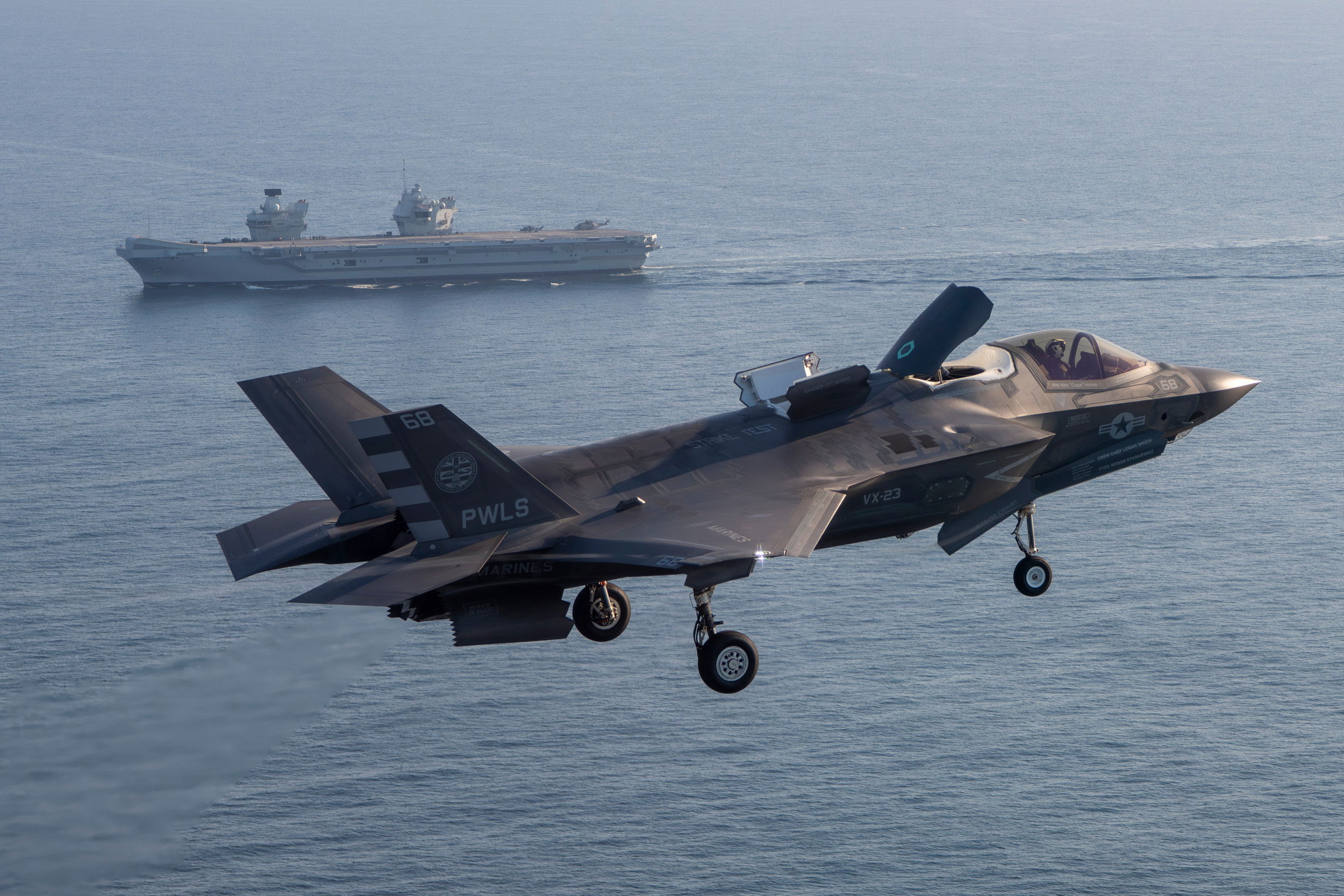 El HMS Prince of Wales inicia las pruebas de mar del F-35B en EE.UU.