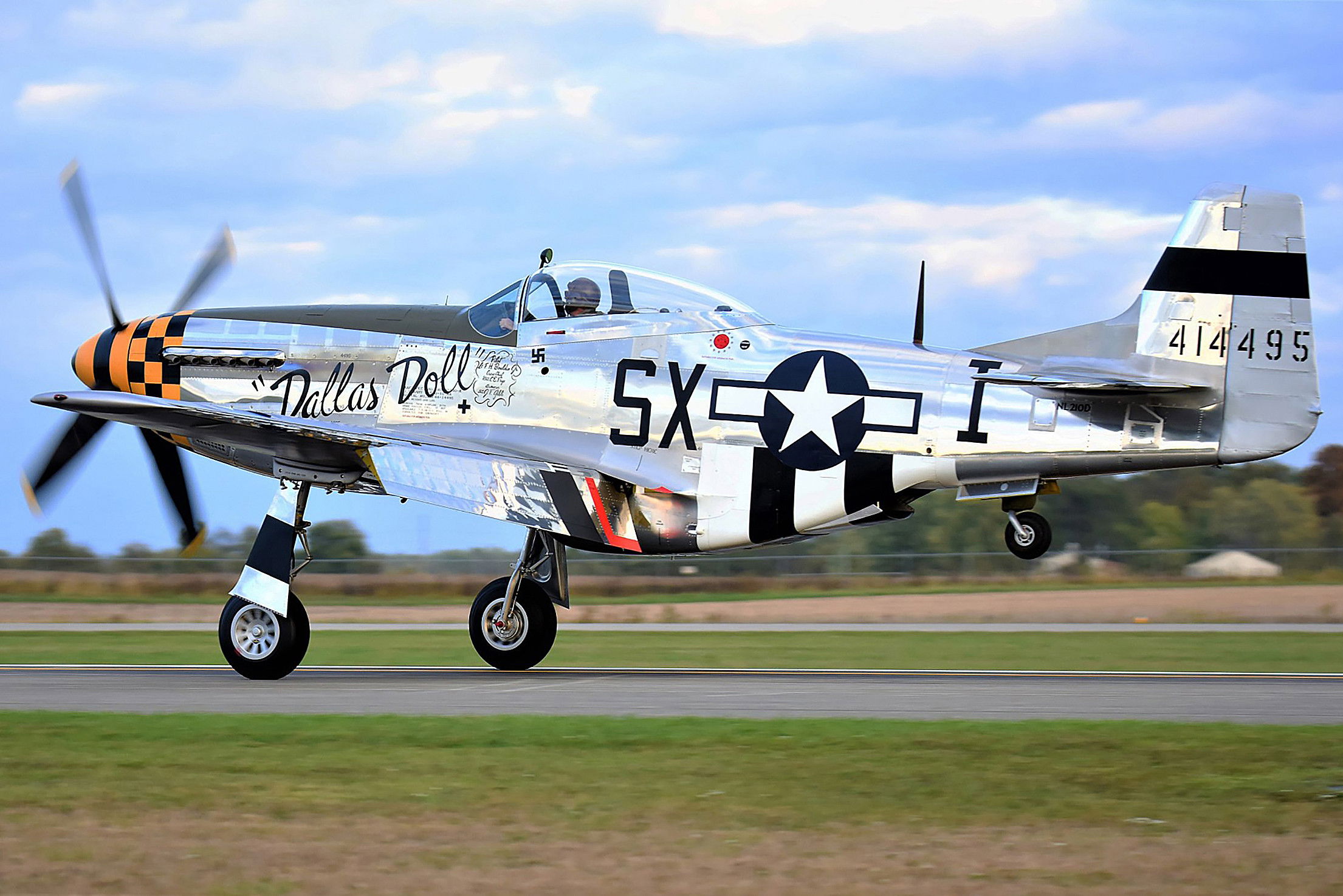 P-51 recién terminado para un propietario británico