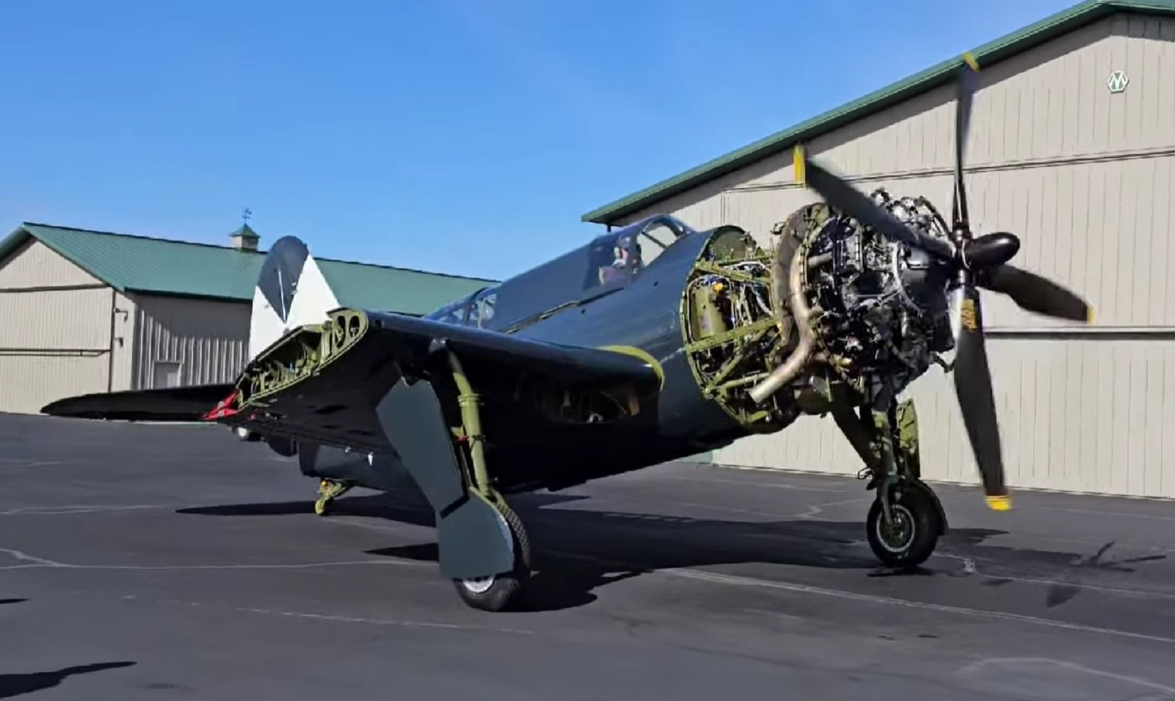 Engine and taxi trials for Helldiver