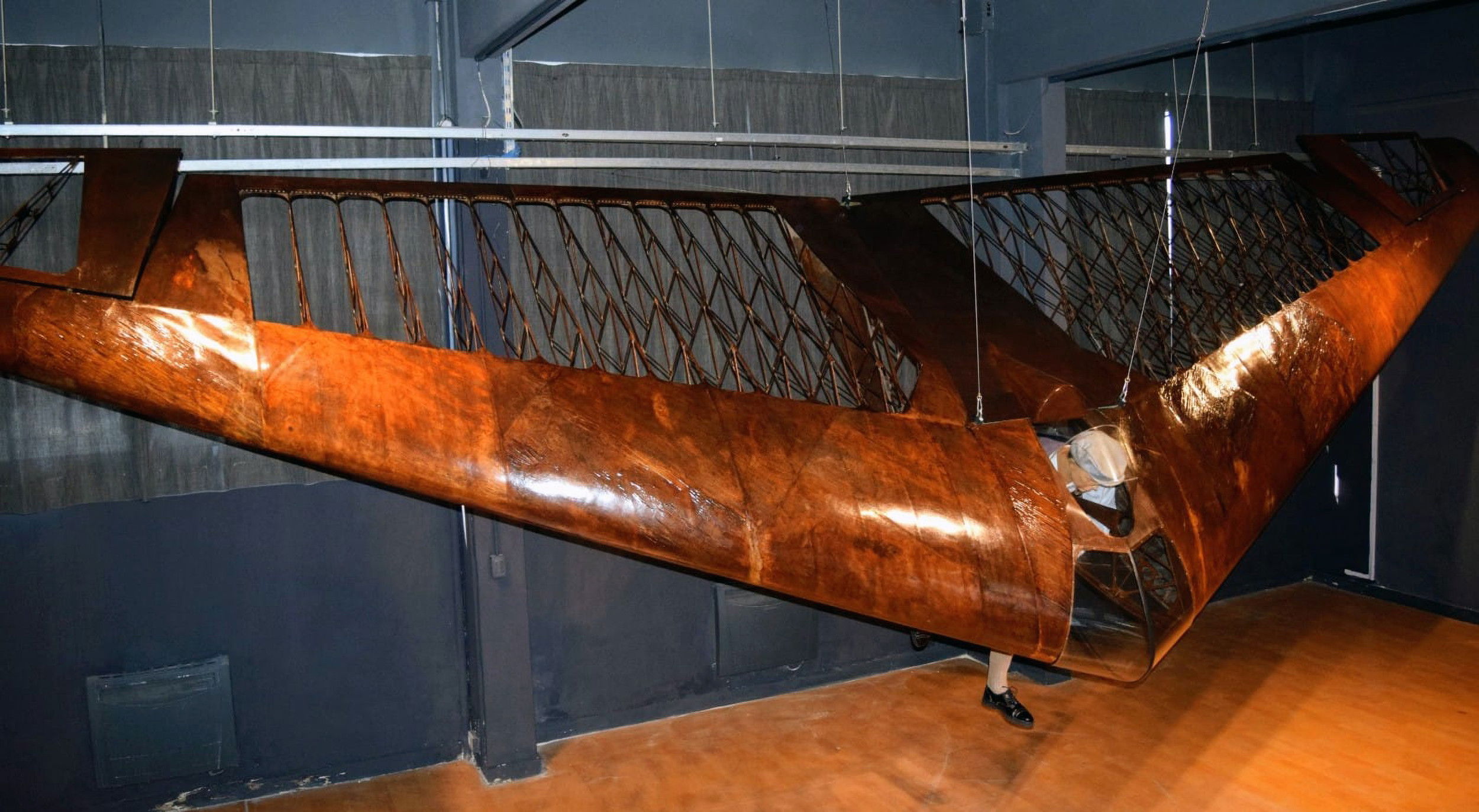Experimental glider restored for museum display
