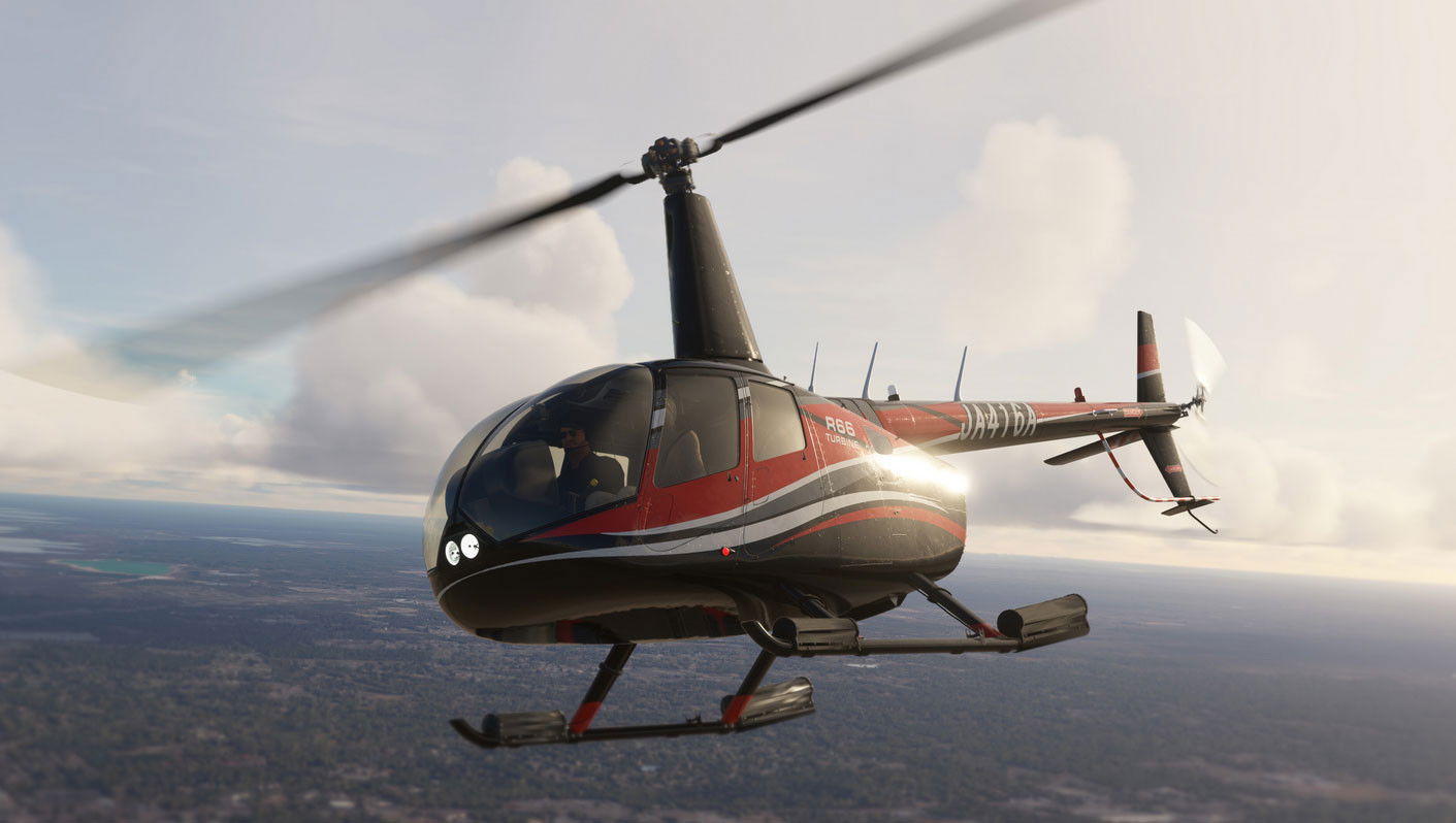 R66 takes flight in MSFS