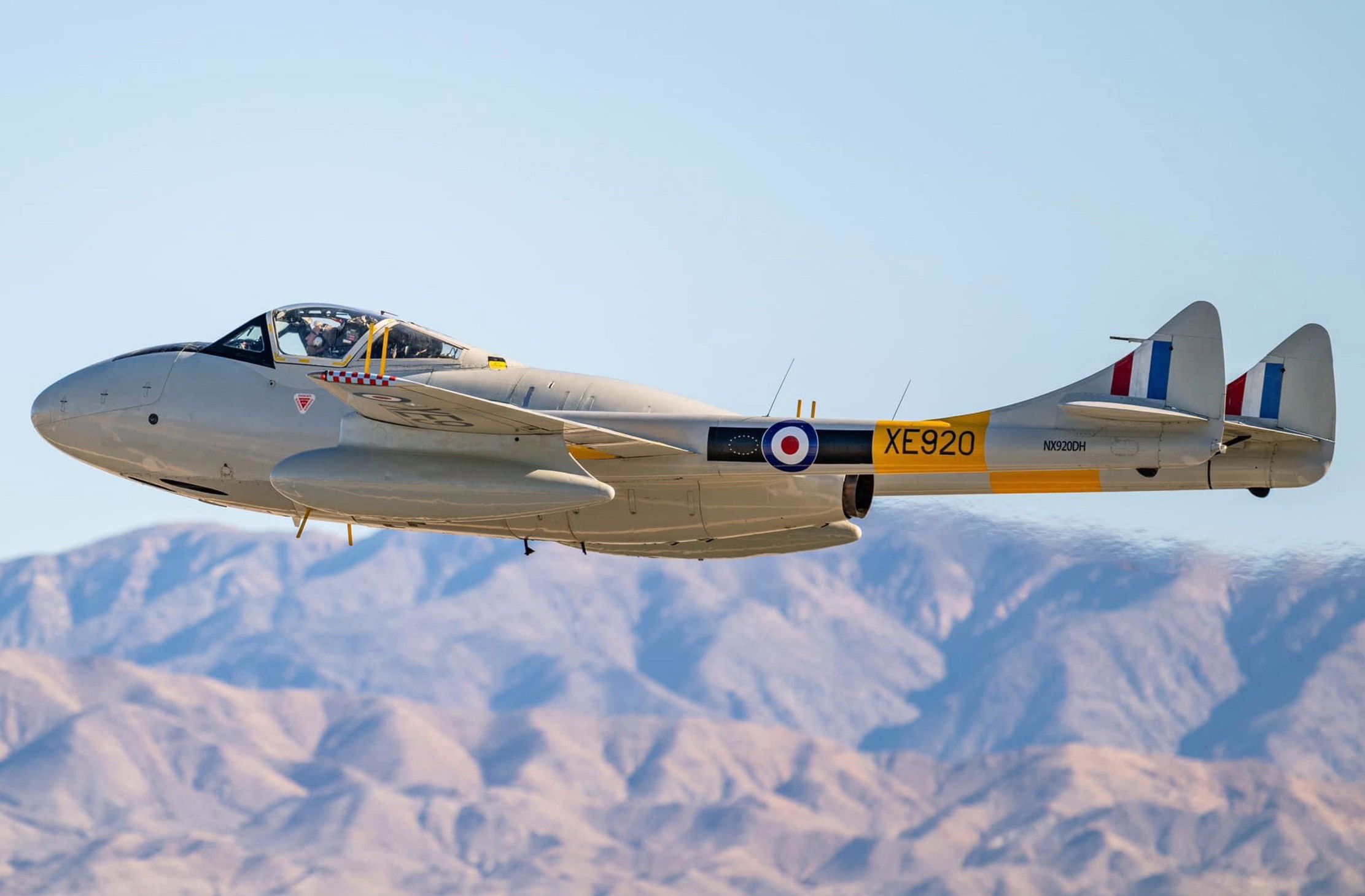 Rare ex-RAF Vampire flies again in Utah