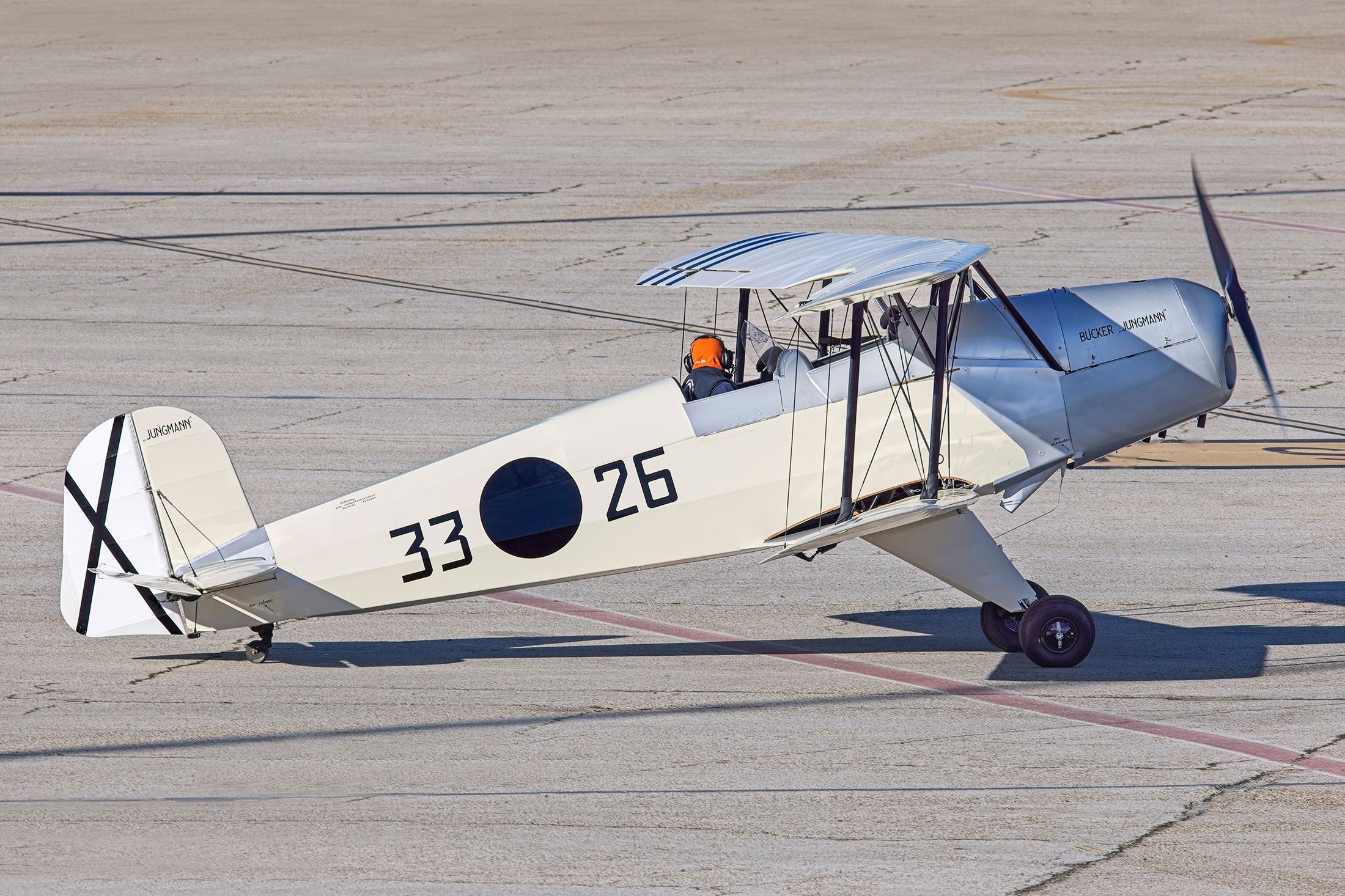 Restored Bücker ready to fly in Spain