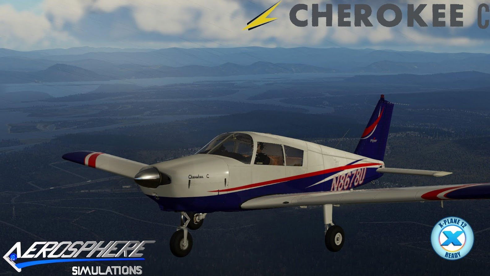 Cherokee takes flight in X-Plane