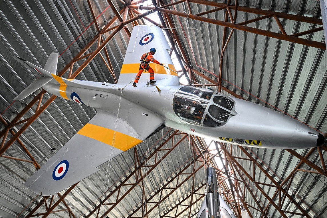 RAF Museum cleaners undertake high-flying mission