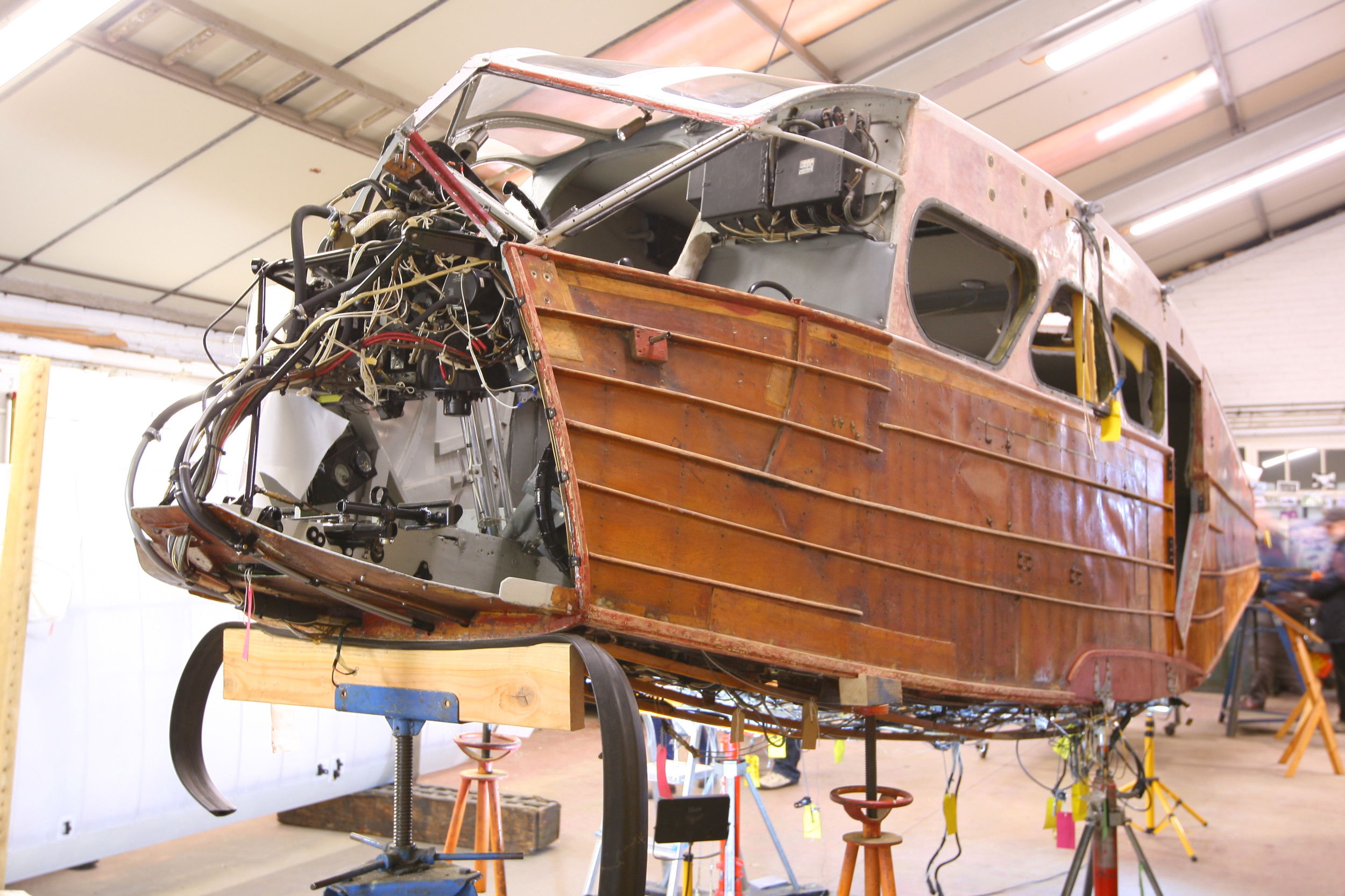 Dragon Rapide progress at Old Warden