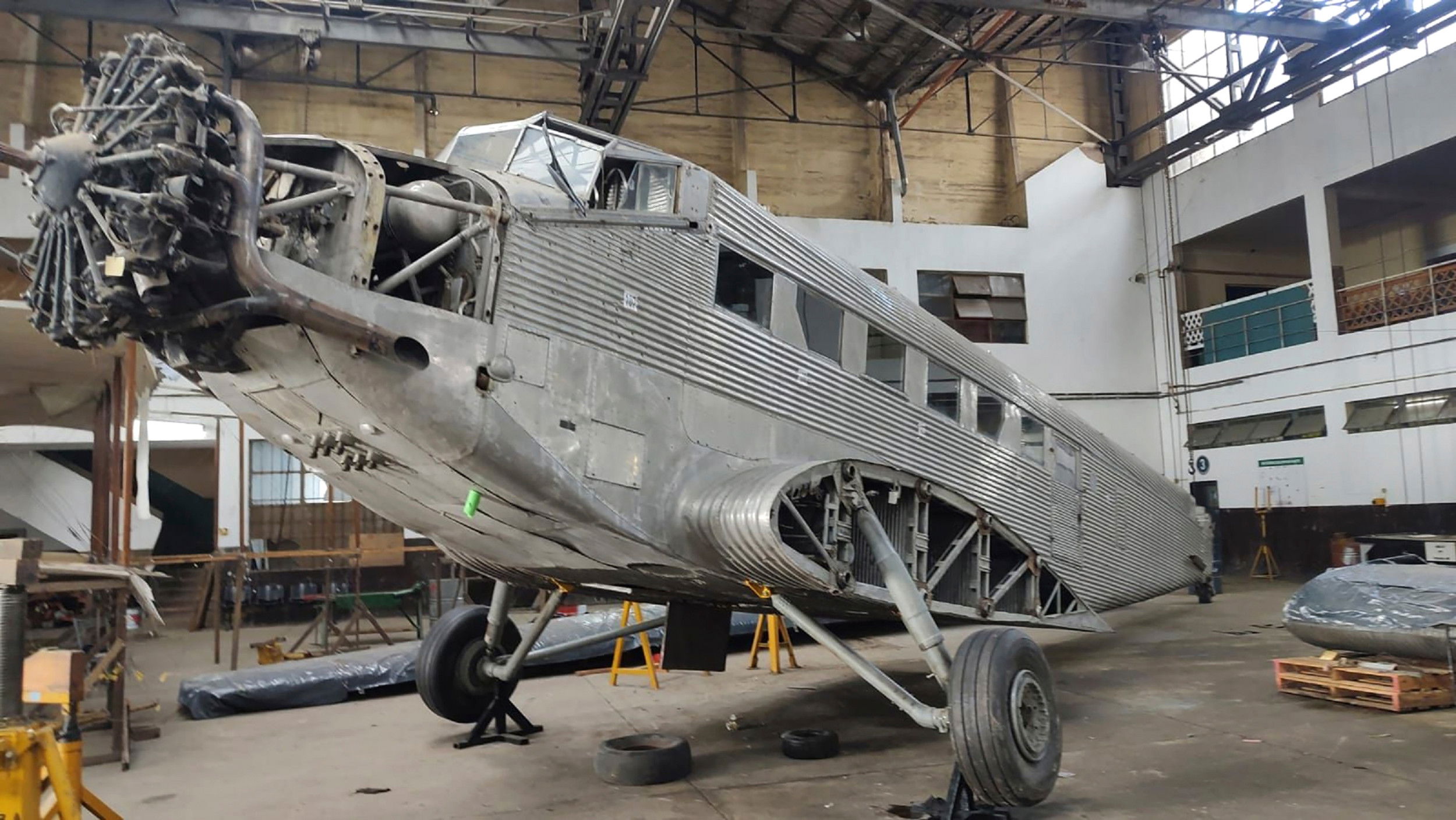 Landing gear fitted to Argentine Ju 52