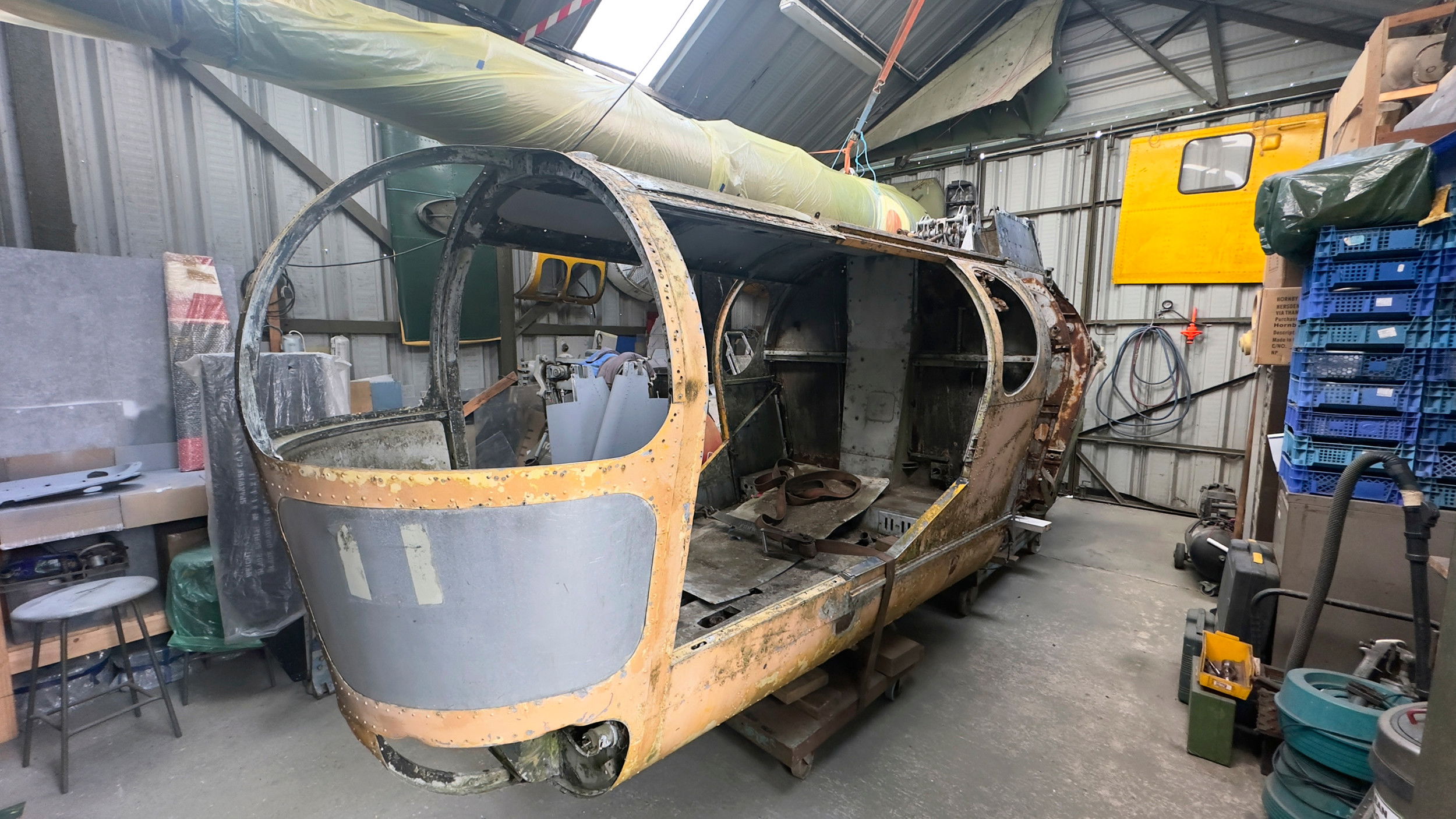 Westland Dragonfly restoration progress