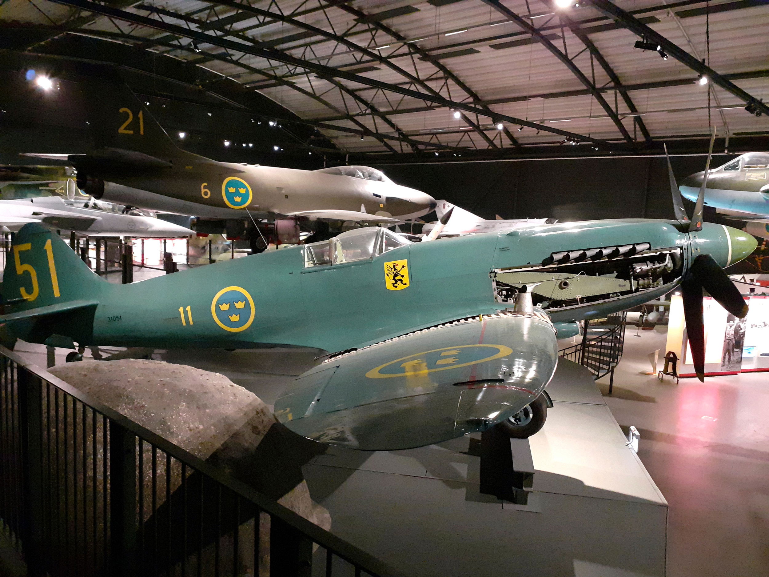 Swedish Spitfire moved within museum