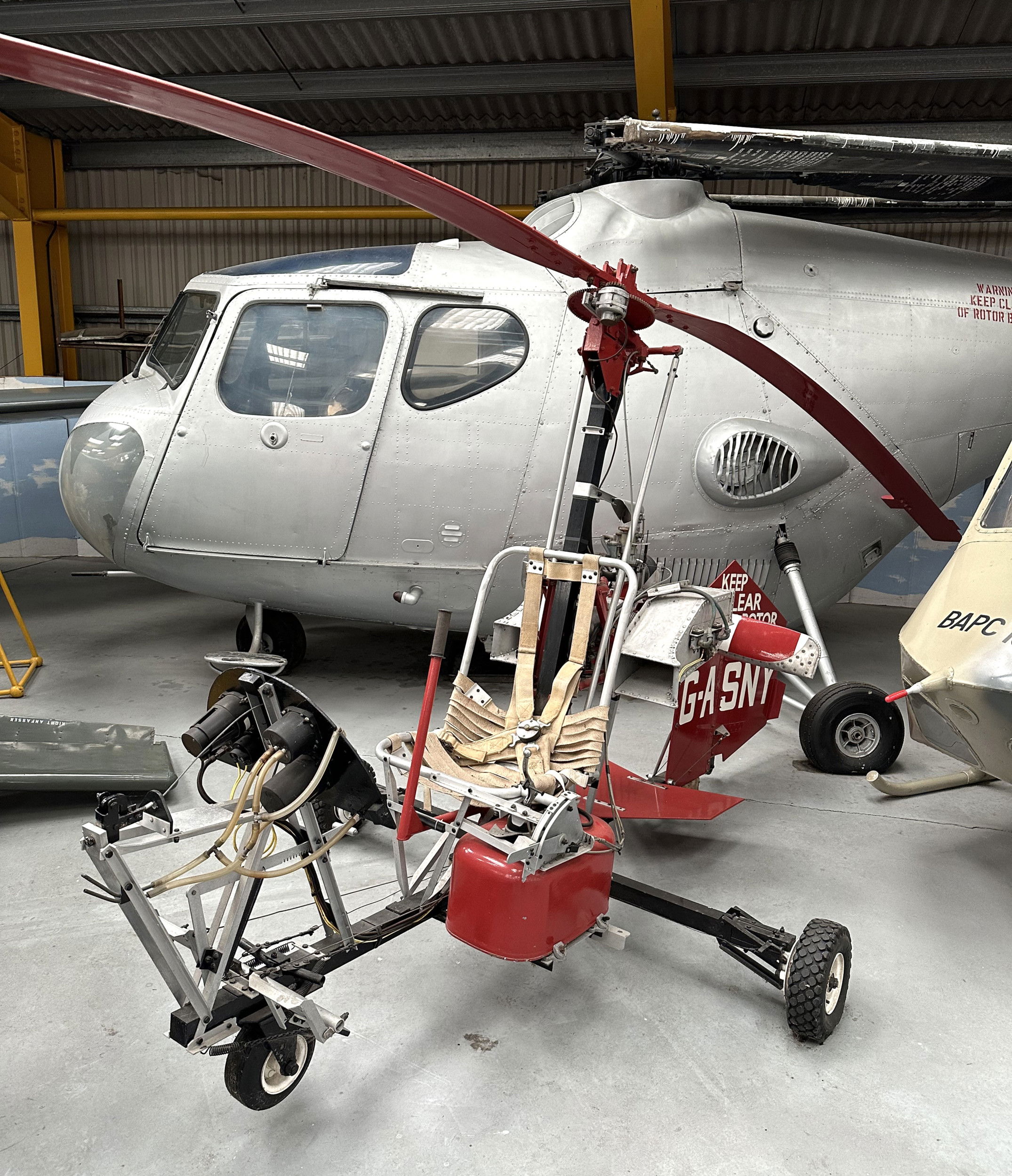 Gyrocopters saved at Newark Air Museum