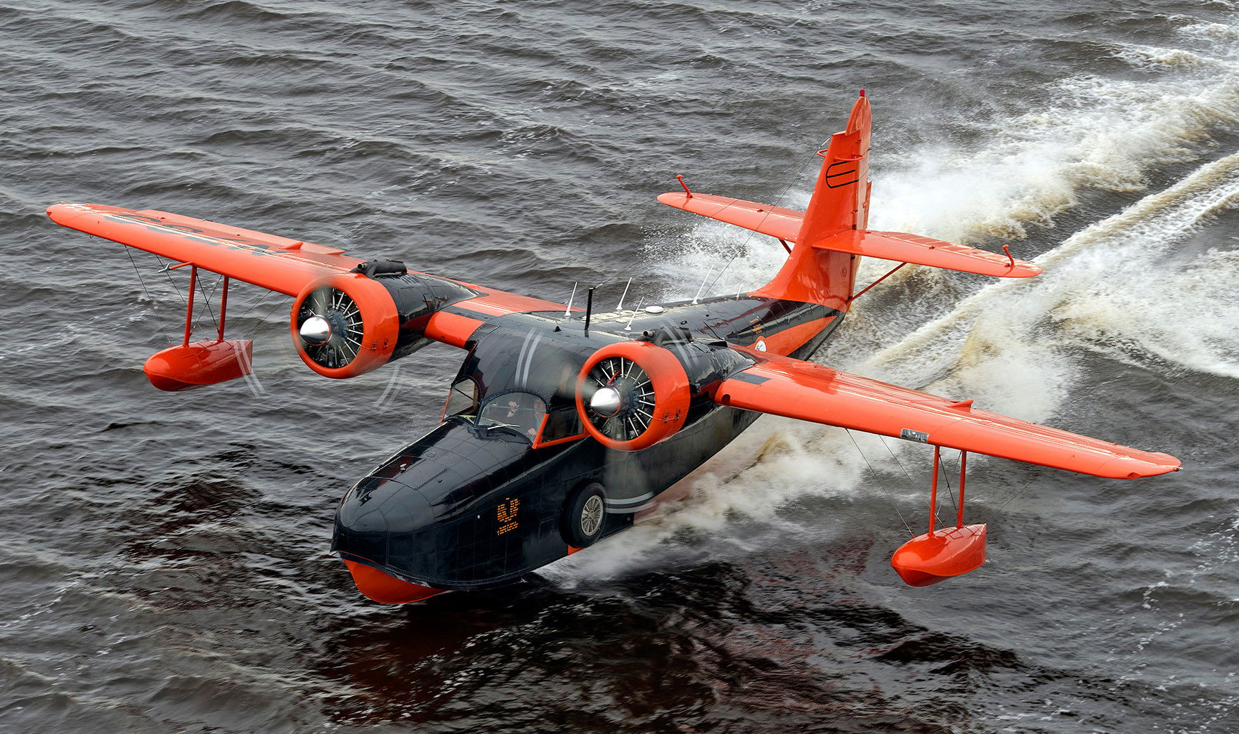 Alaska Aviation Museum Grumman Goose flies