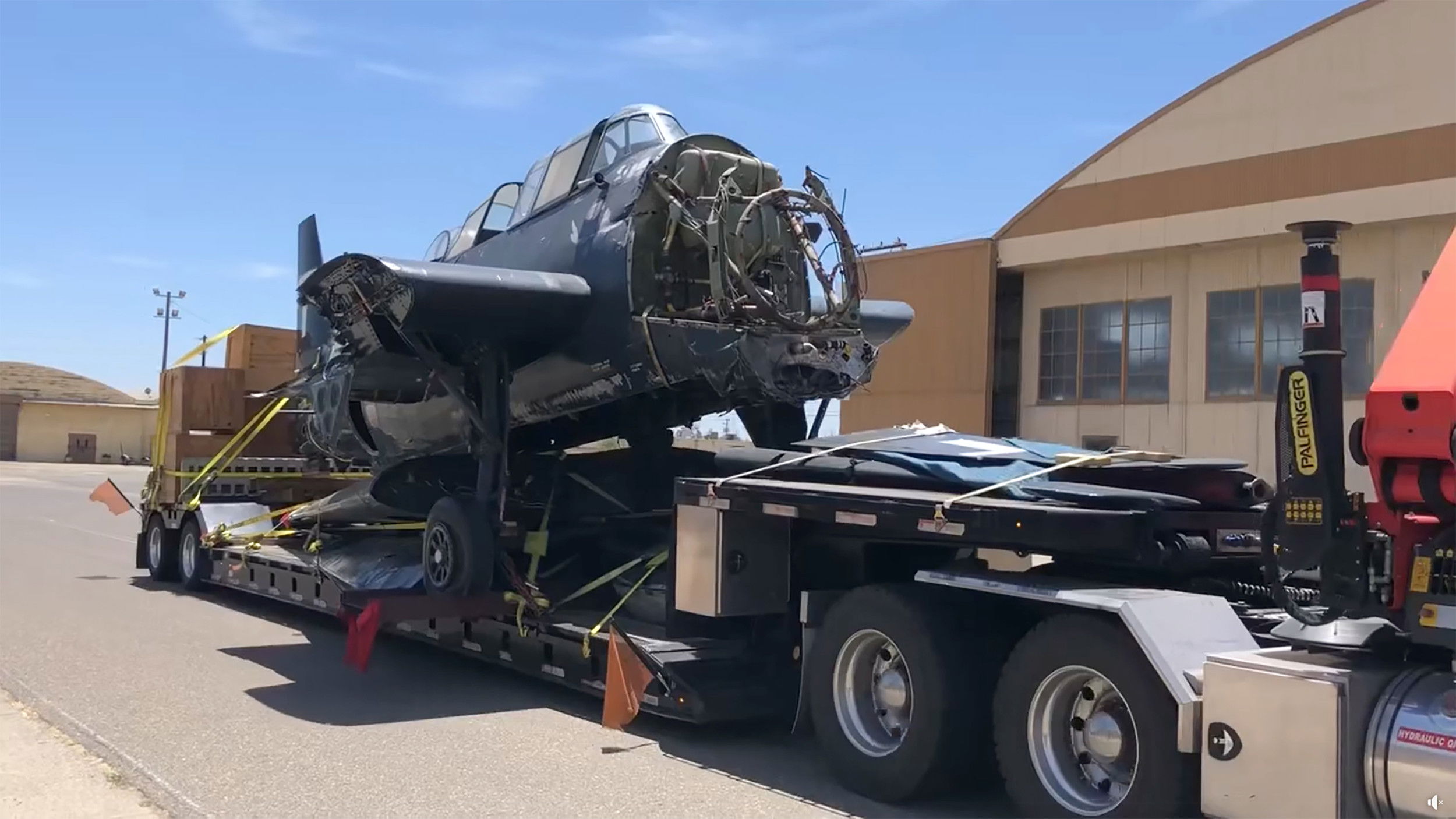 Grumman Avenger arrives in California