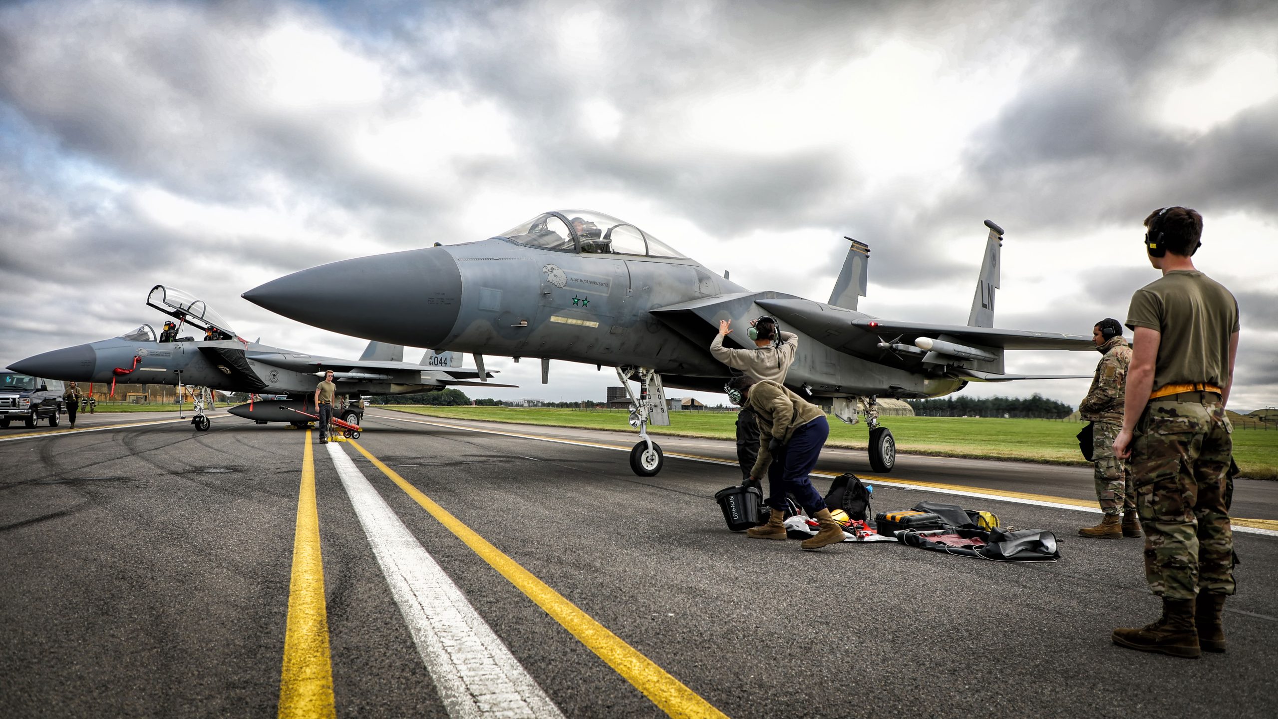 El 493º FS se despliega en la RAF Leeming para el Agile Liberty 21-2
