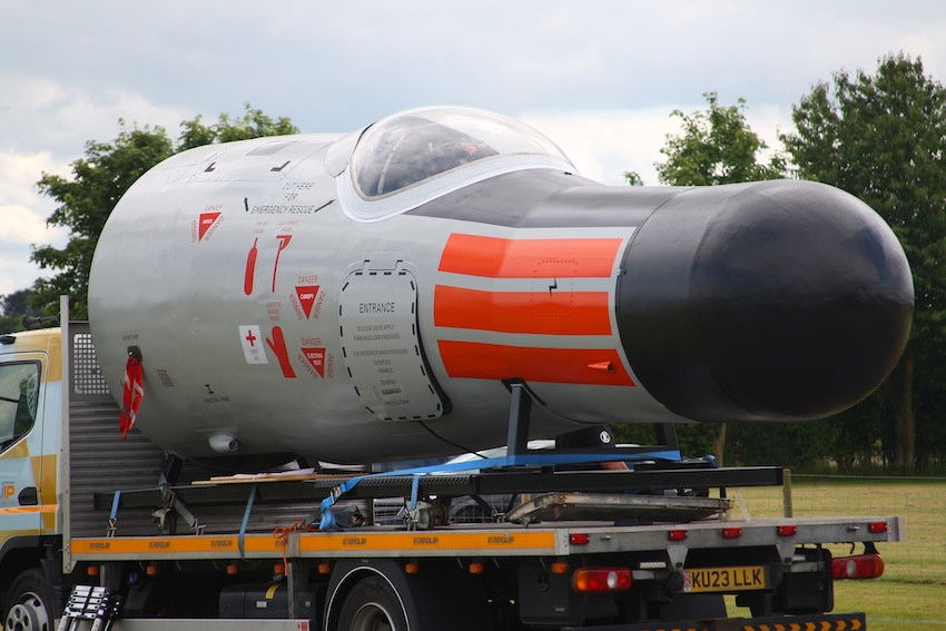 Canberra nose arrives at Stoneykirk