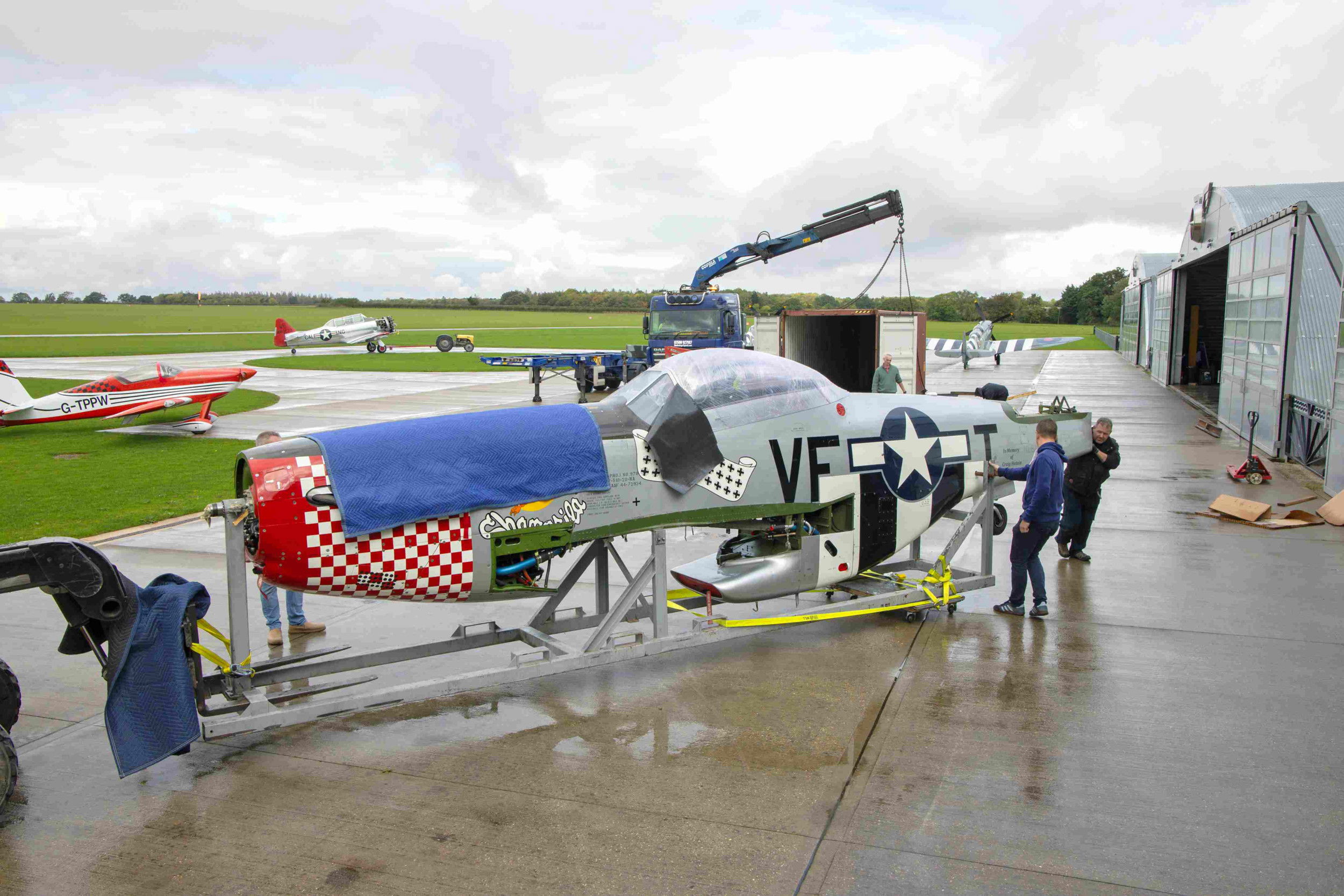 Mustang ‘Shangri-La’ arrives at Sywell