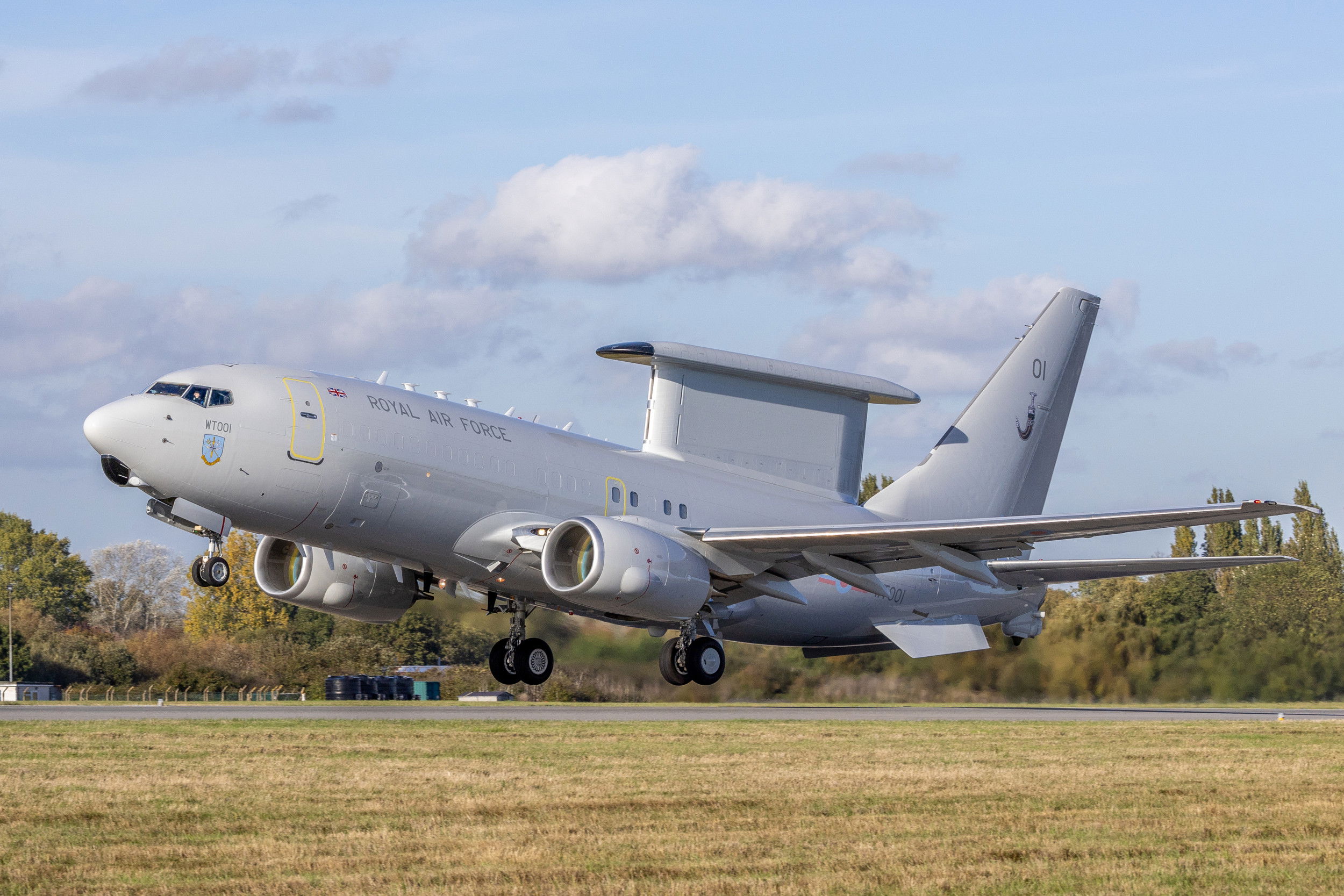 First Royal Air Force E-7 Wedgetail painted