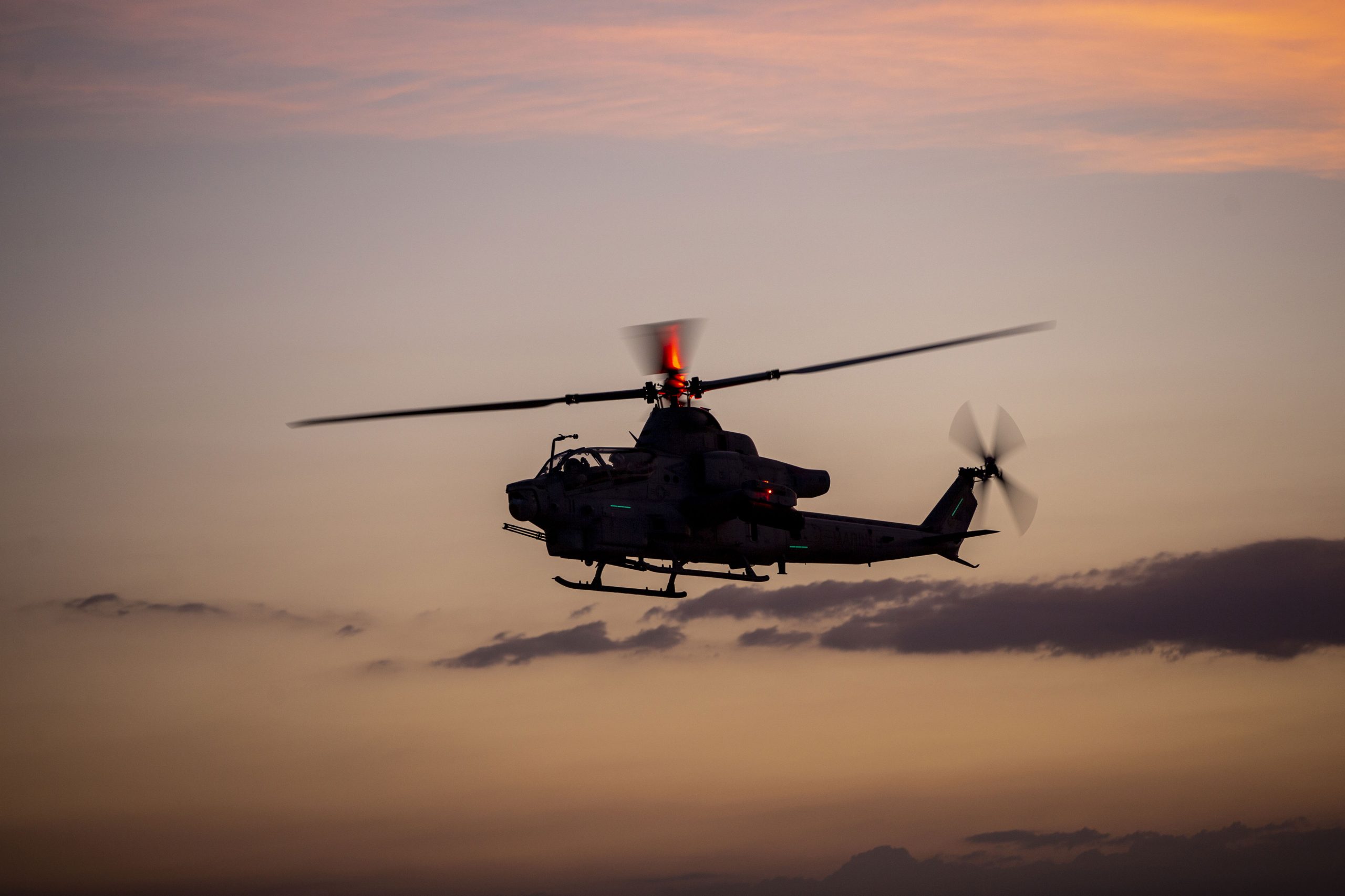 AH-1Z del USMC dañado tras un accidente en Nueva Jersey