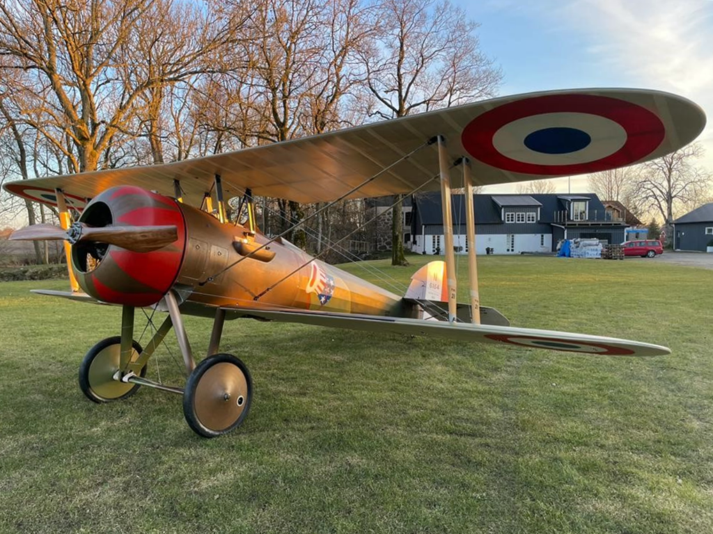 Nieuport 28C.1 original listo para despegar