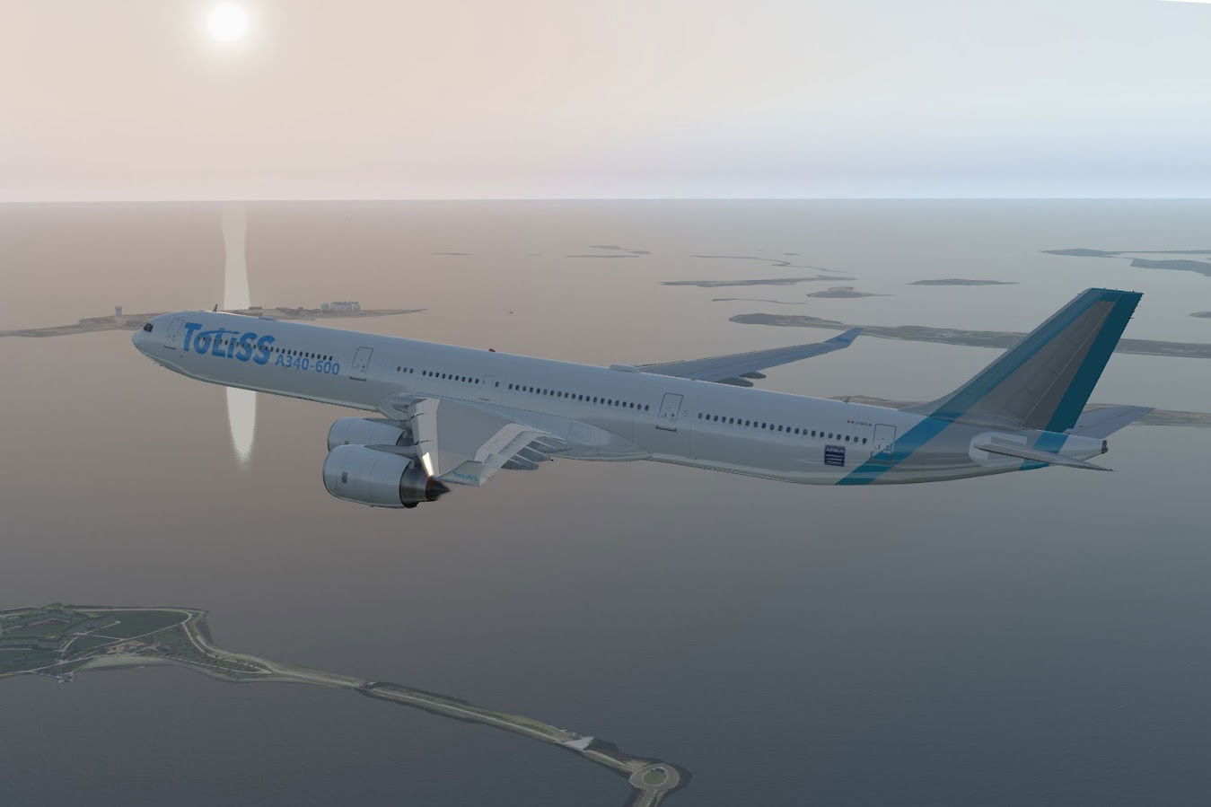 Airbus A340 Ready for Take-Off