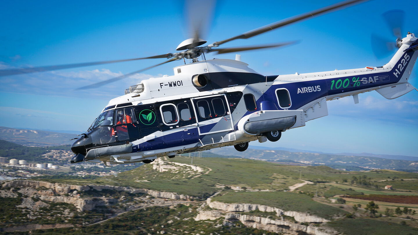 100% SAF flight first for Airbus Helicopters