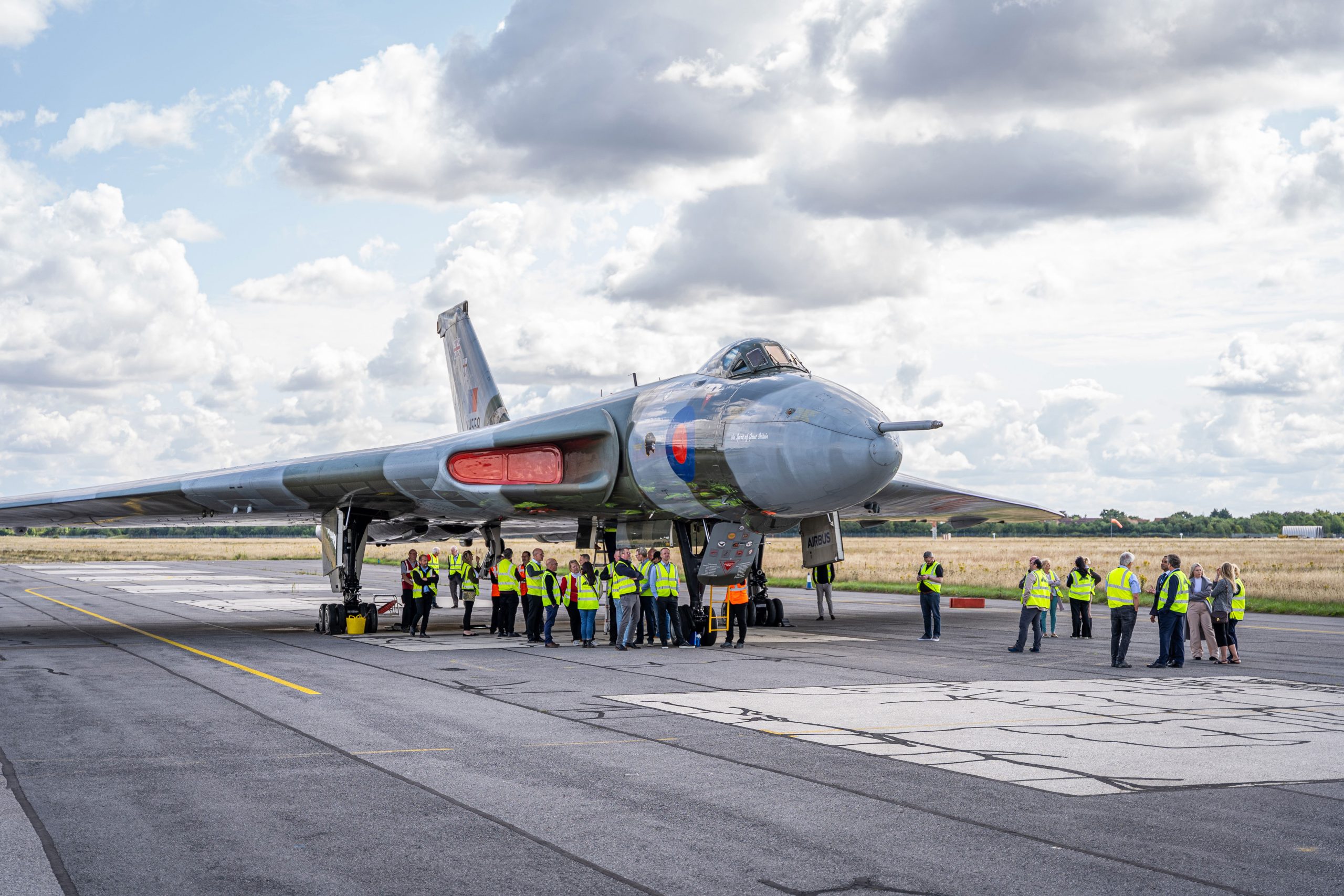 Vulcan XH558 futuro seguro en el aeropuerto de Doncaster Sheffield