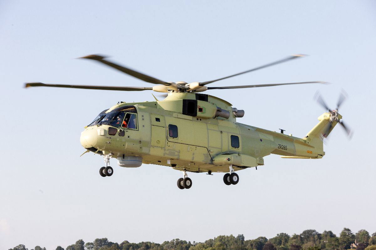 First flight for Polish Navy’s lead AW101