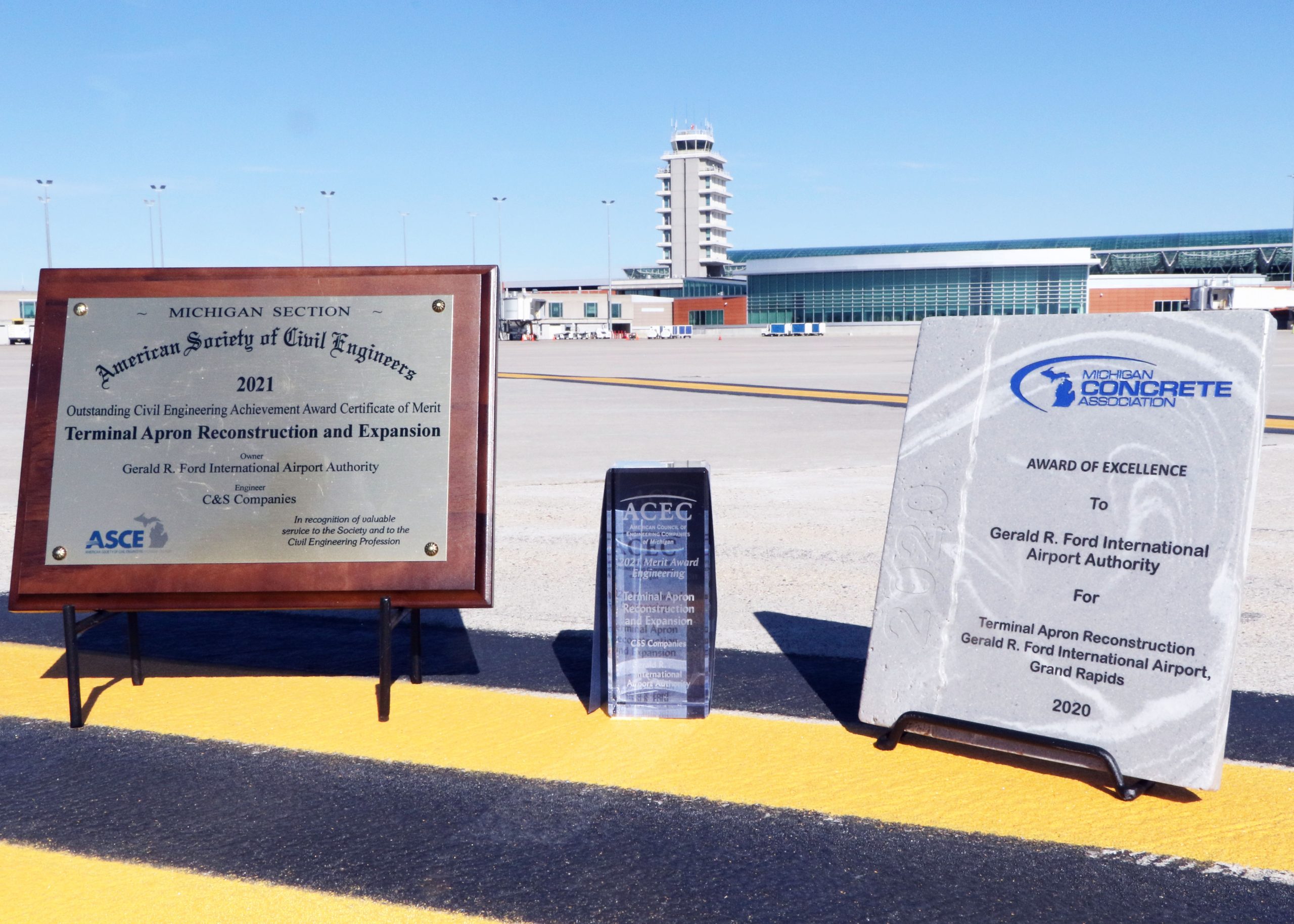 Ford Airport commended by ASCE for apron revamp