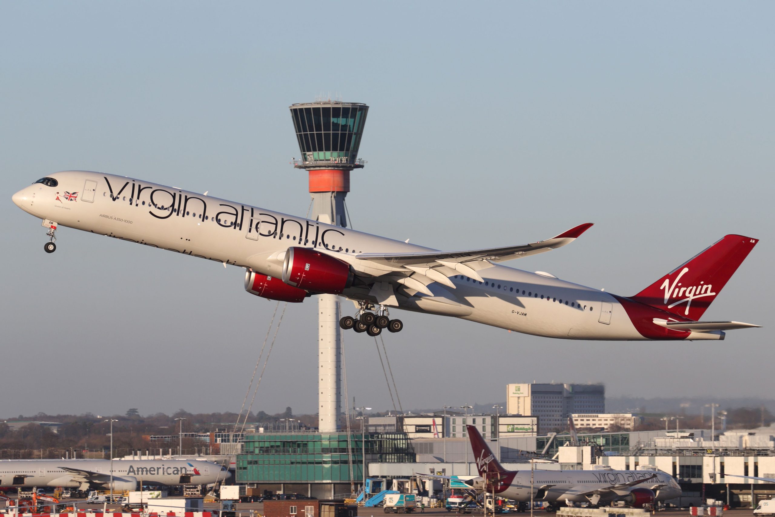 BA and Virgin celebrate US reopening with dual Heathrow take-off