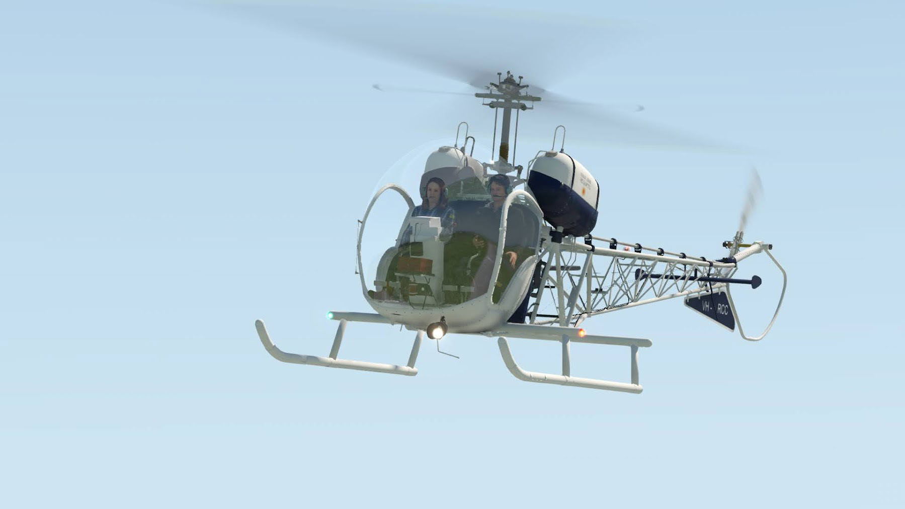 Lanzamiento del Bell 47 para X-Plane