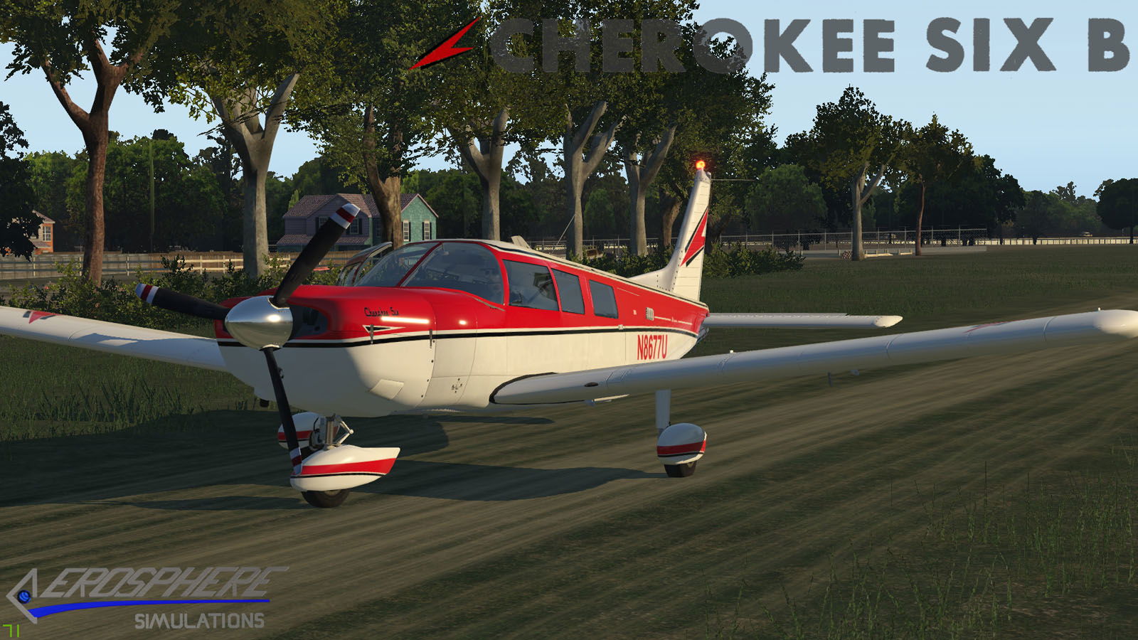 El Cherokee Six vuela en X-Plane