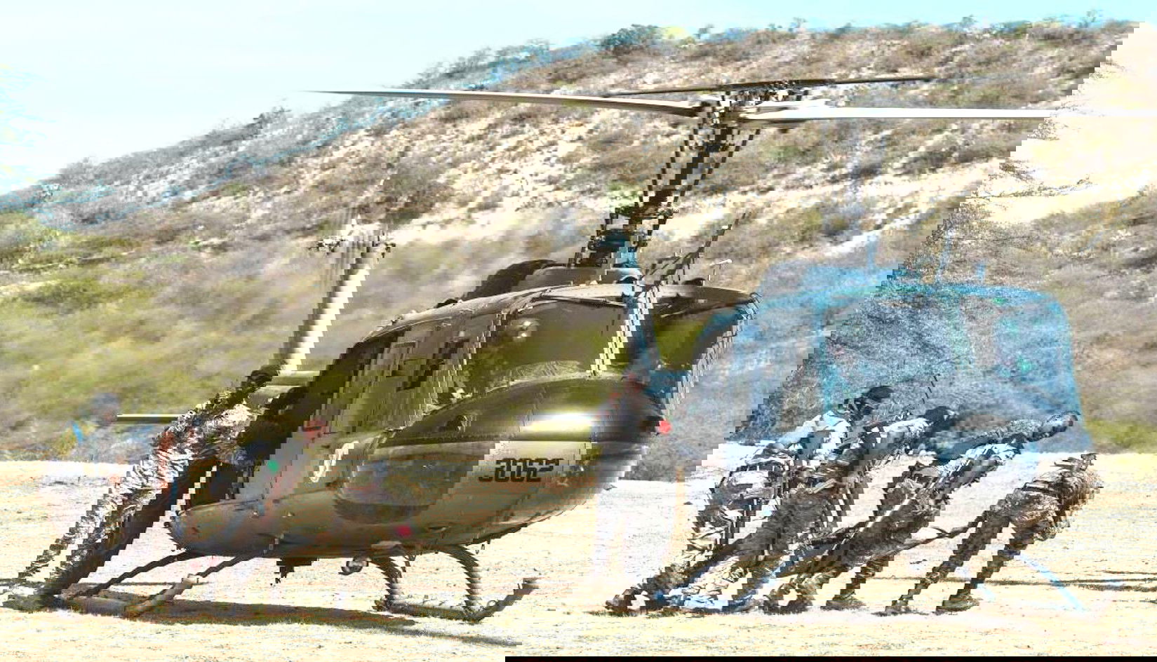 Huey II crashes in the Dominican Republic