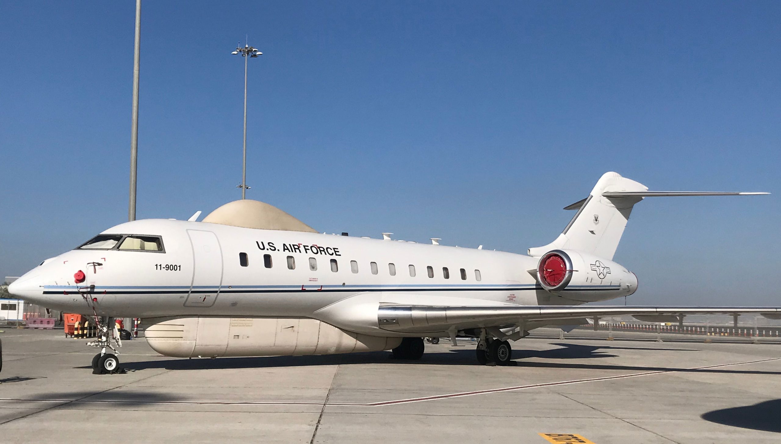 USAF makes rare showing of E-11A at Dubai