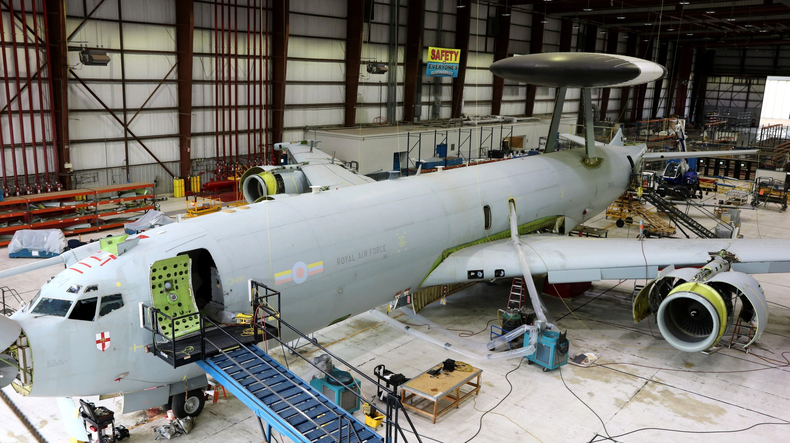 Work progressing on E-3D to E-6B trainer conversion
