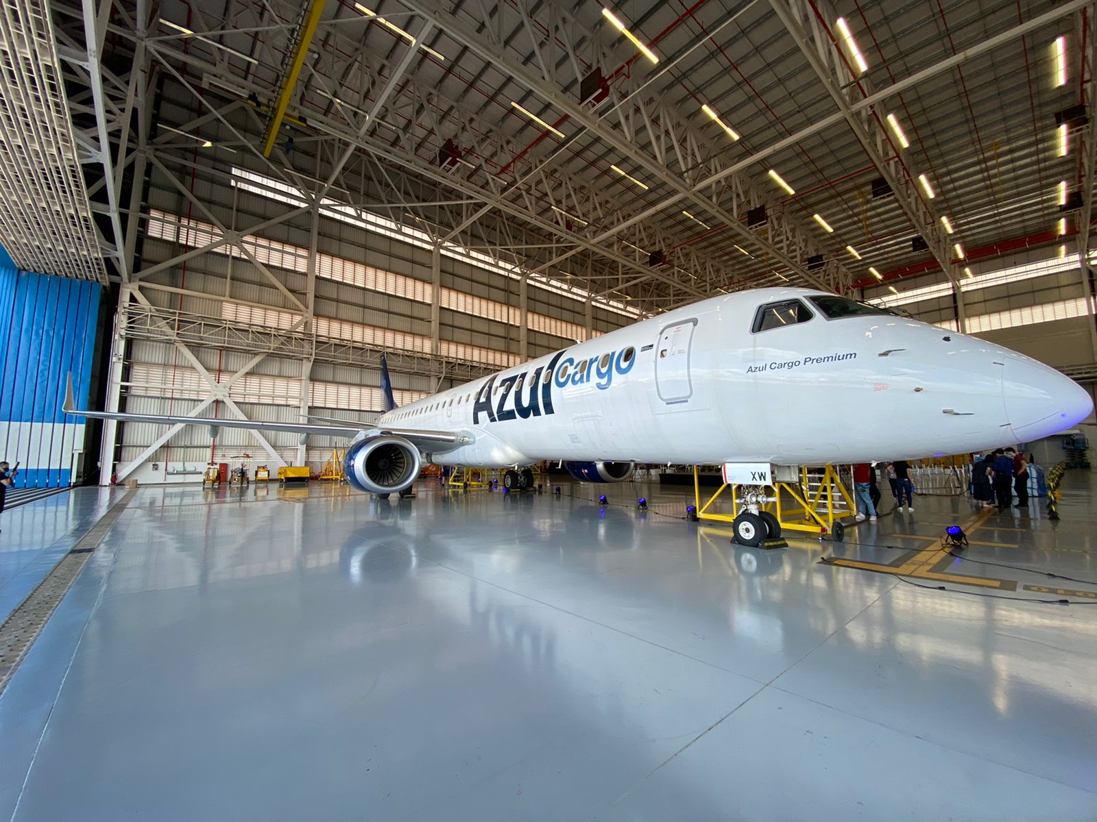 Azul unveils world's first fully converted E195 freighter