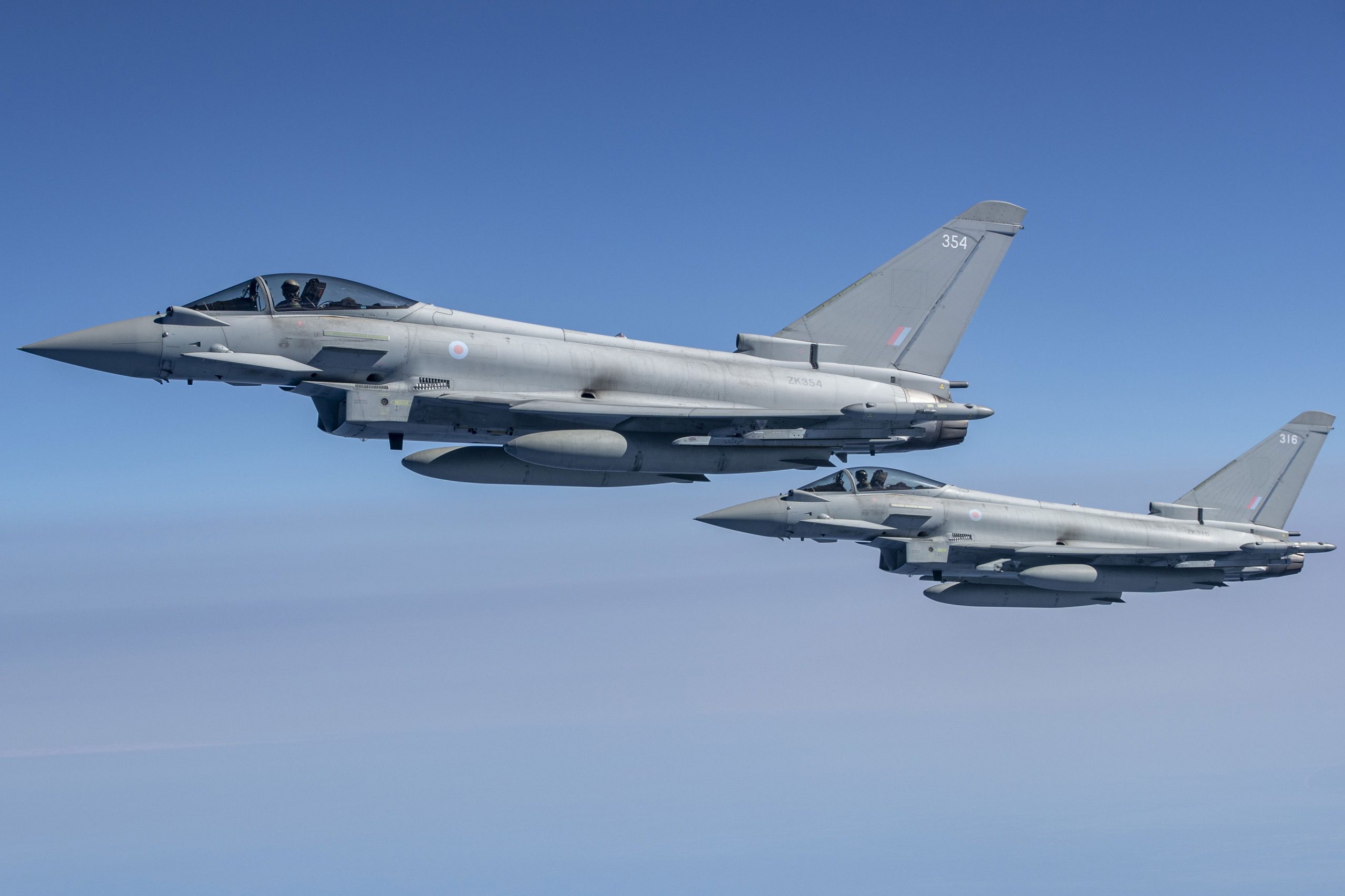 Los Typhoons de la RAF realizan una misión ACE en apoyo de la Operación Shader