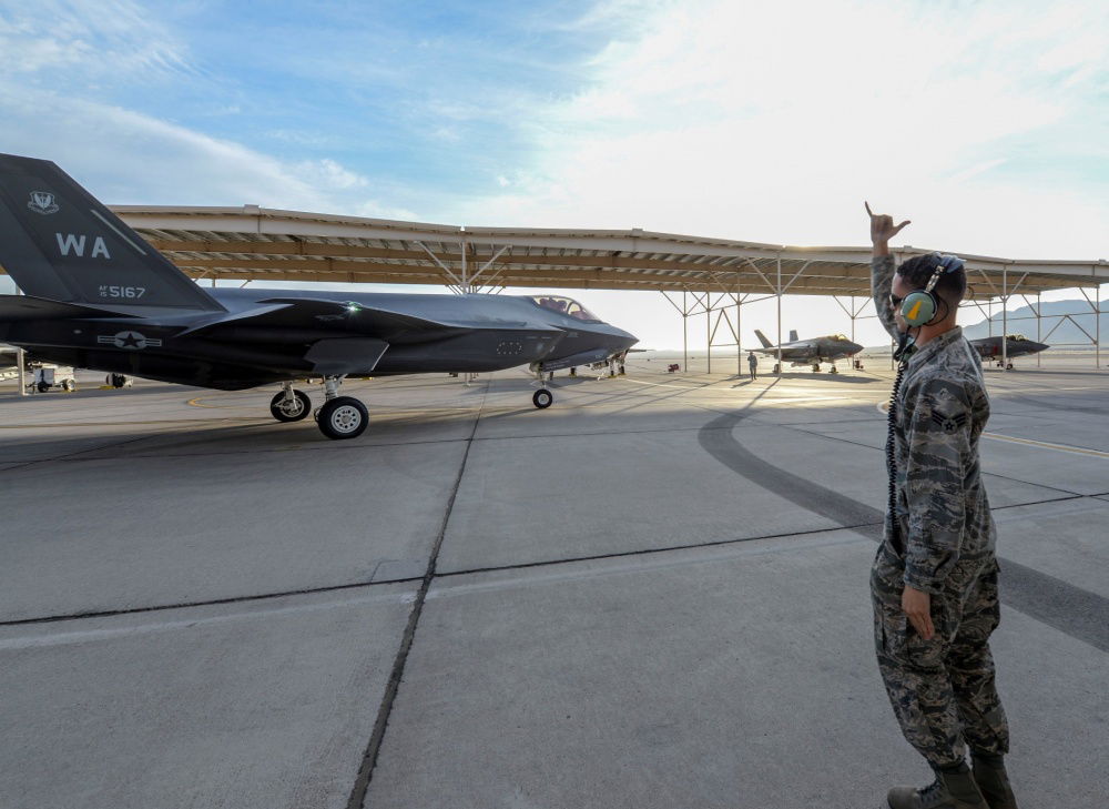 64th FS F-35As play aggressor at Red Flag 21-3